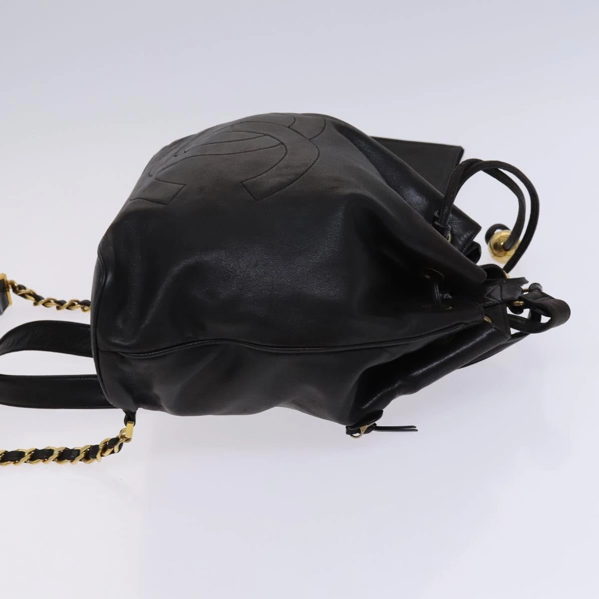 Chanel Coco Mark Leather Backpack Bag (Pre-Owned)