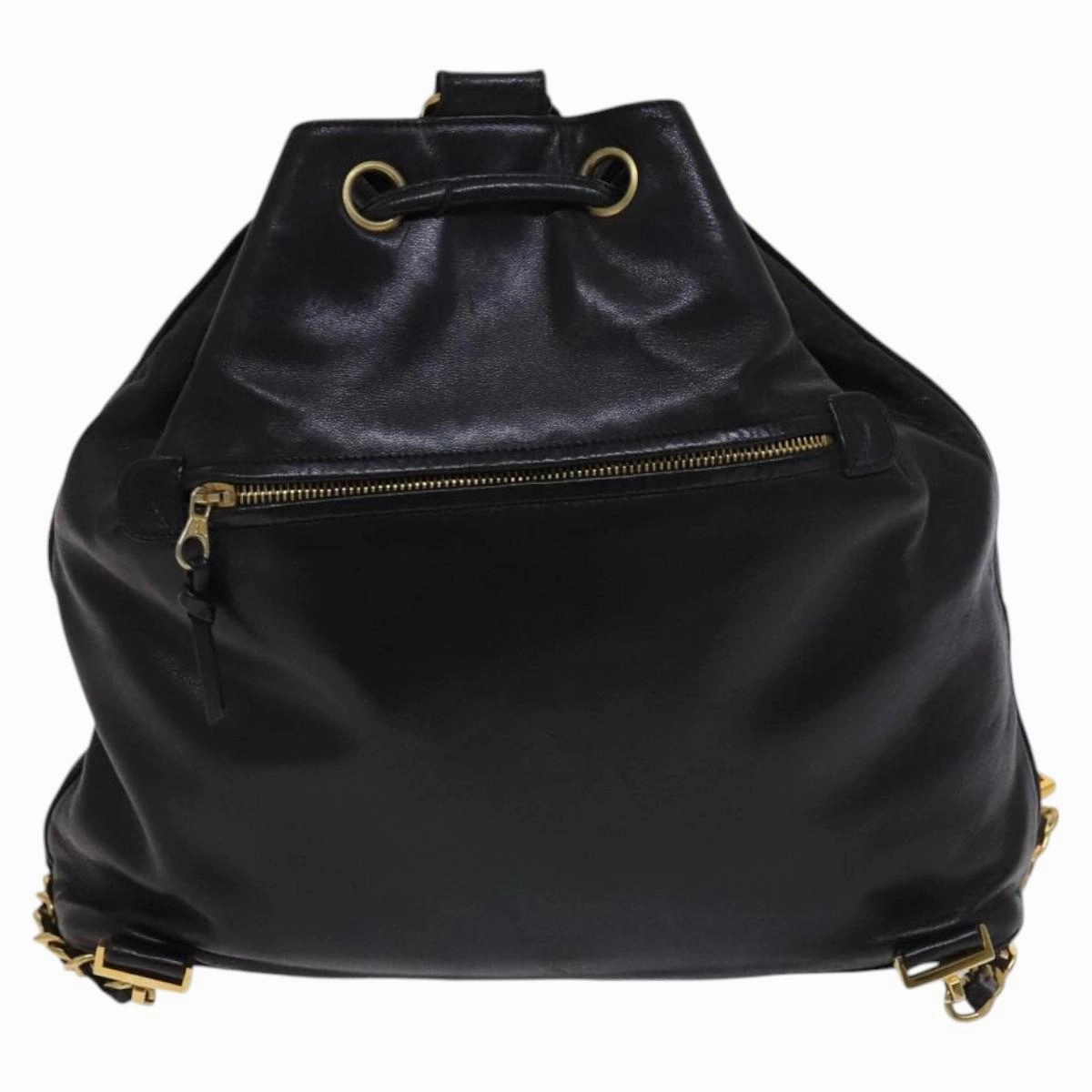 Chanel Coco Mark Leather Backpack Bag (Pre-Owned)
