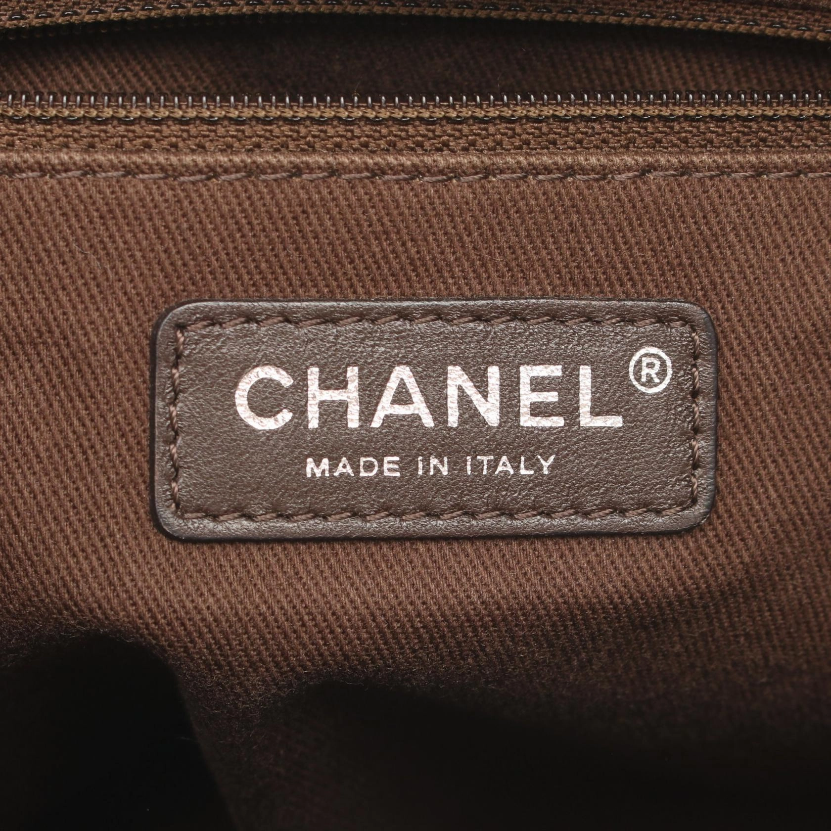 Chanel Deauville PM Canvas Leather Tote Bag
