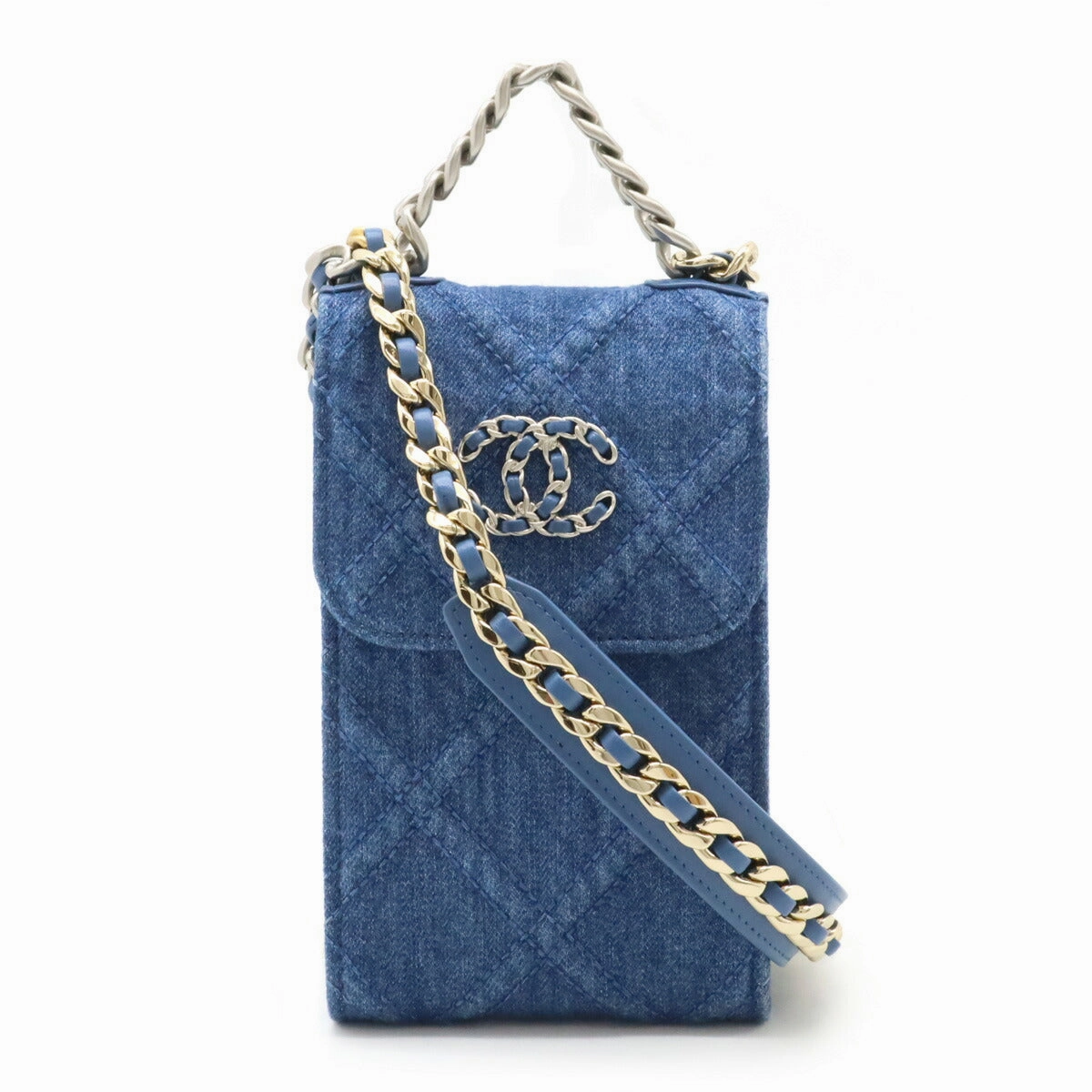 Chanel Denim 19 Coco Mark Crossbody Bag