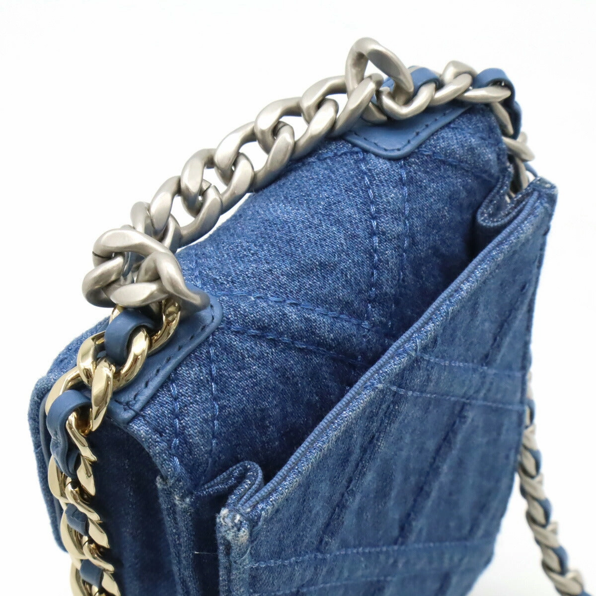 Chanel Denim 19 Coco Mark Crossbody Bag