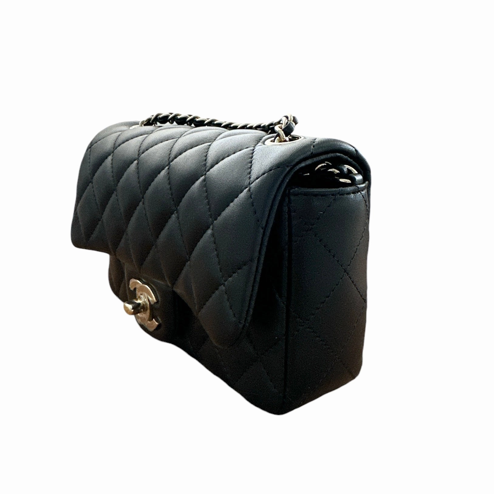 Chanel Extra Mini Rectangular Flap Bag - Black (NWT)