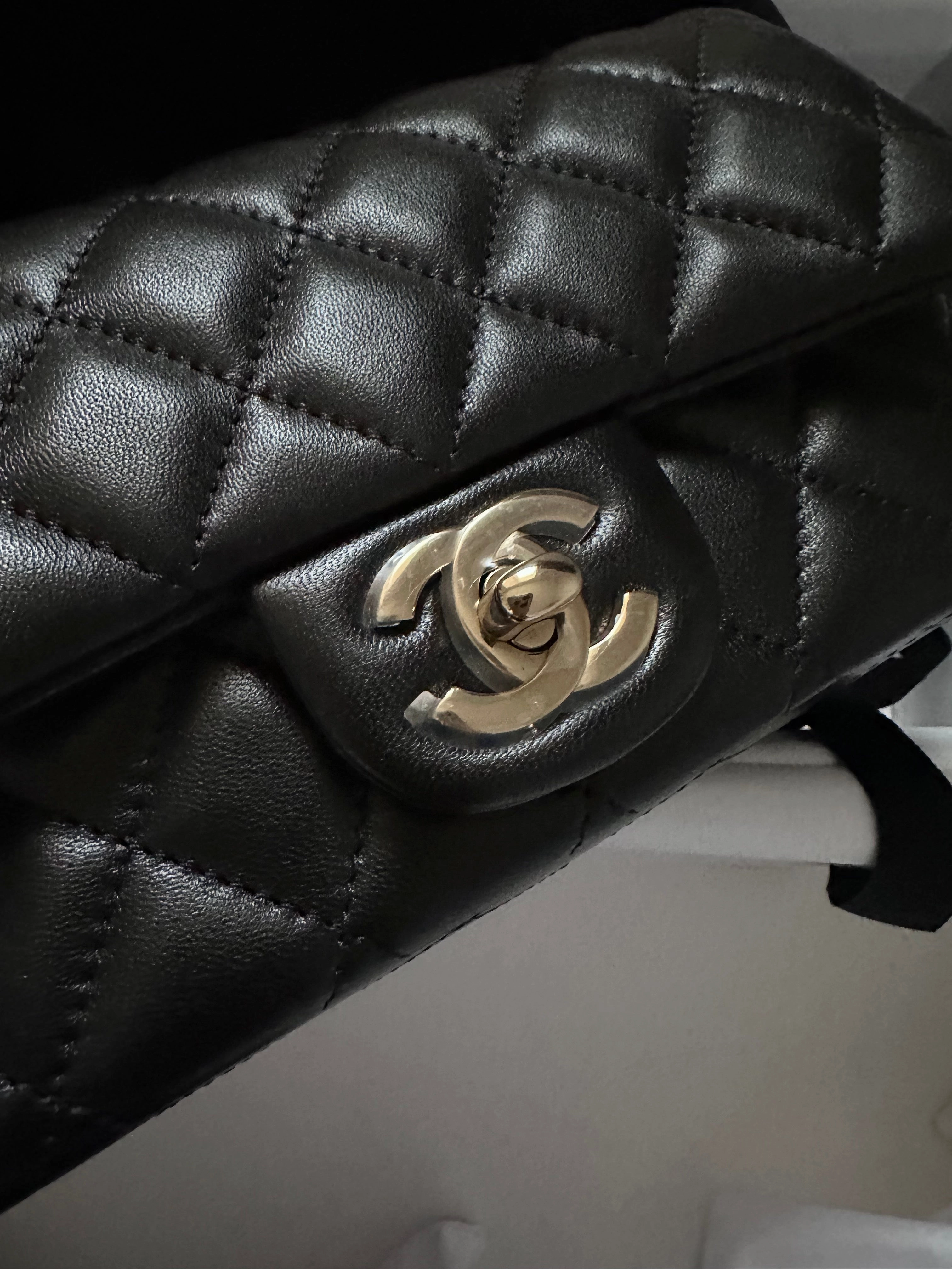 Chanel Extra Mini Rectangular Flap Bag - Black (NWT)