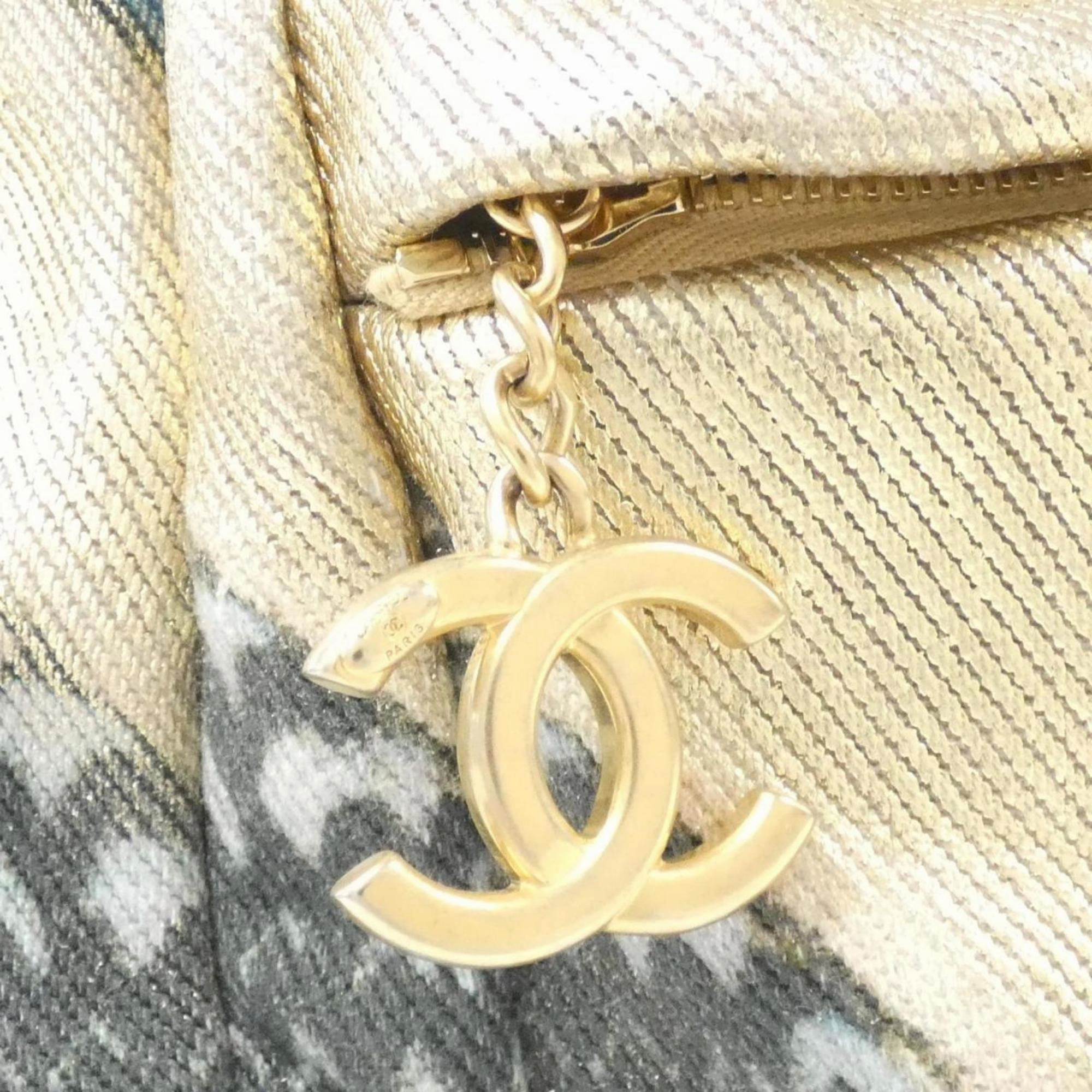 Chanel gold Cotton Leather Backpack (Pre-Owned)
