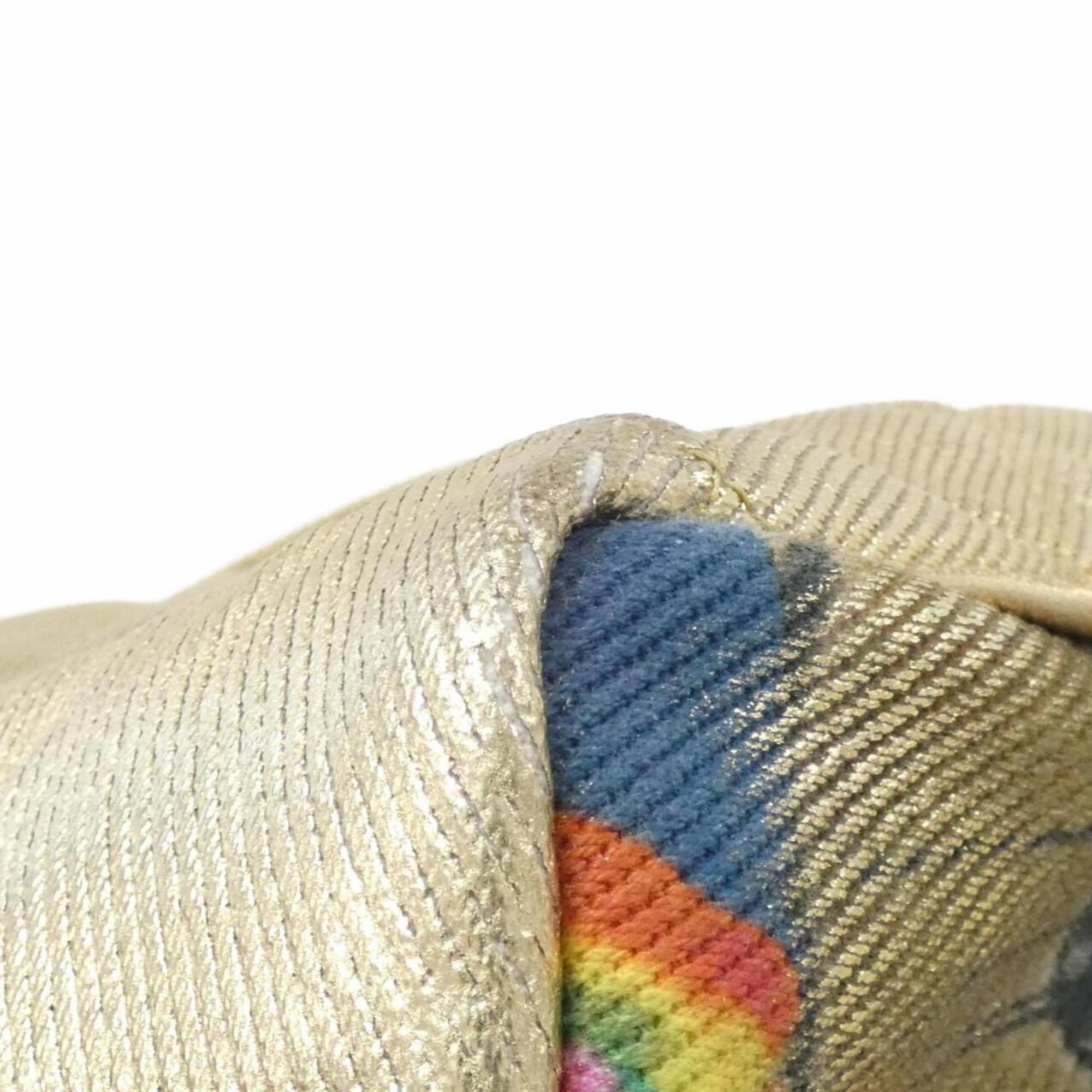 Chanel gold Cotton Leather Backpack (Pre-Owned)