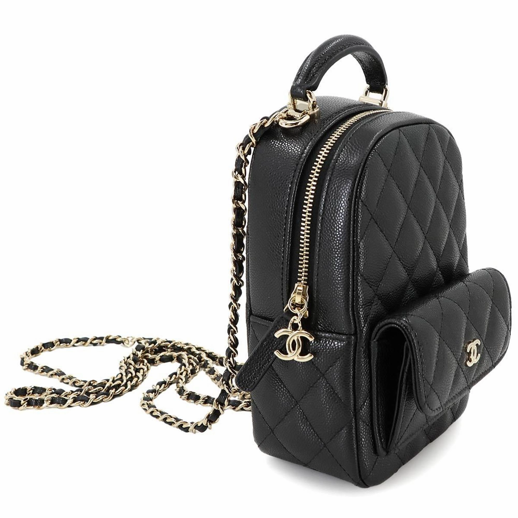 Chanel Grained Calfskin Backpack (Pre-Owned)
