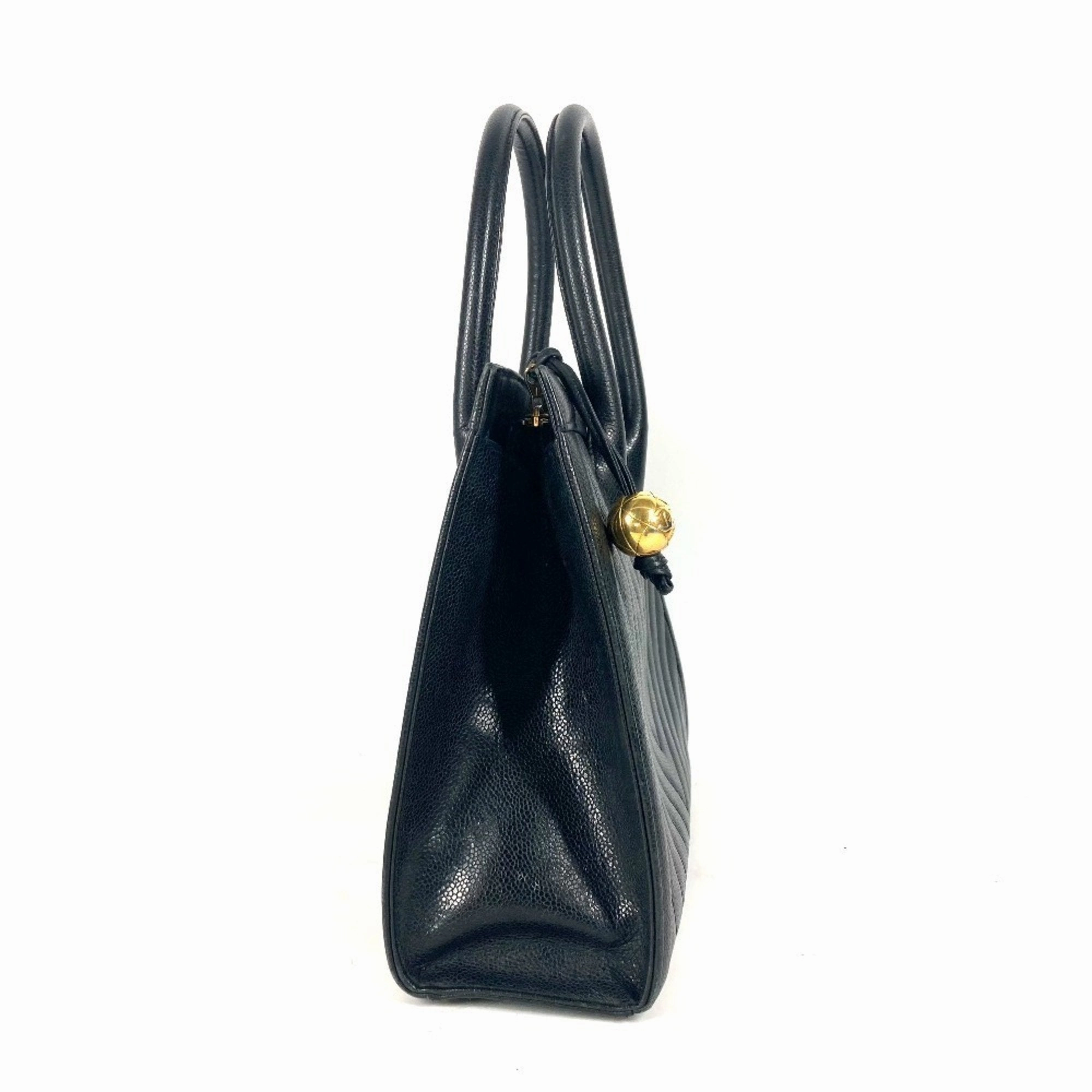 Chanel Grained Calfskin Handbag Tote Bag (Pre-Owned)