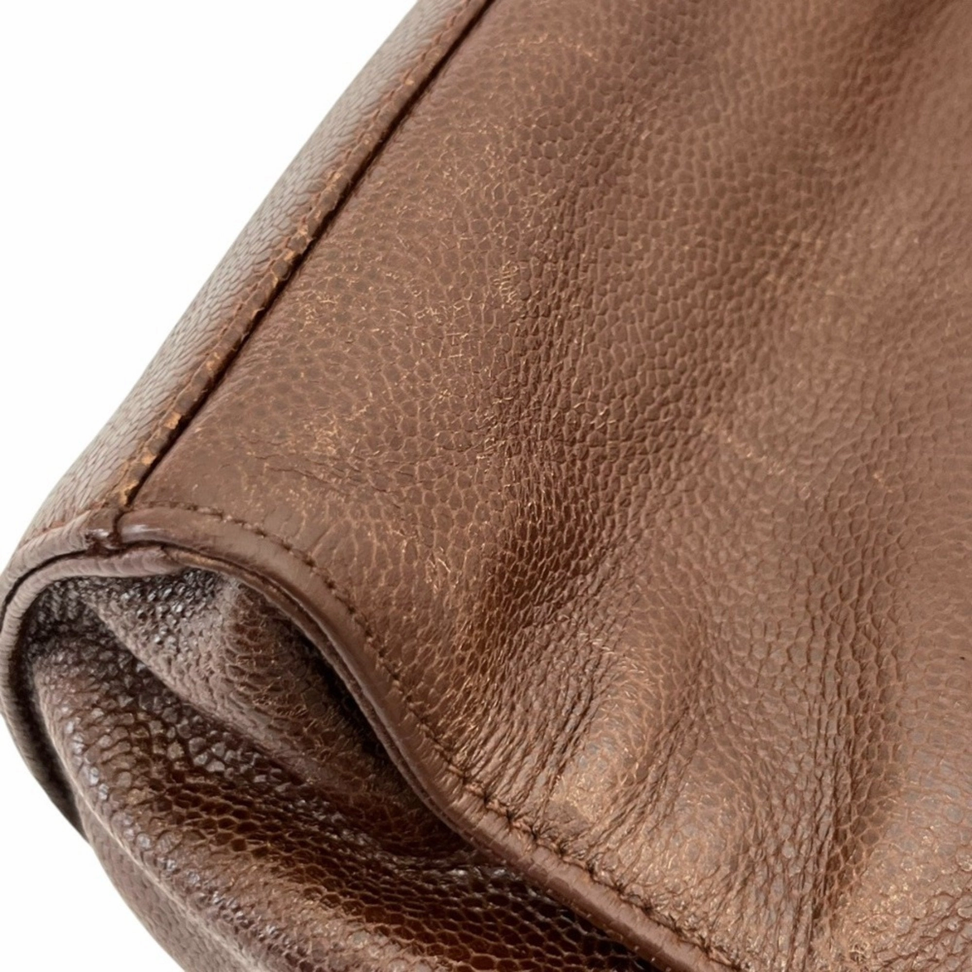 Chanel Grained Calfskin Shoulder Bag Tote Bag (Pre-Owned)