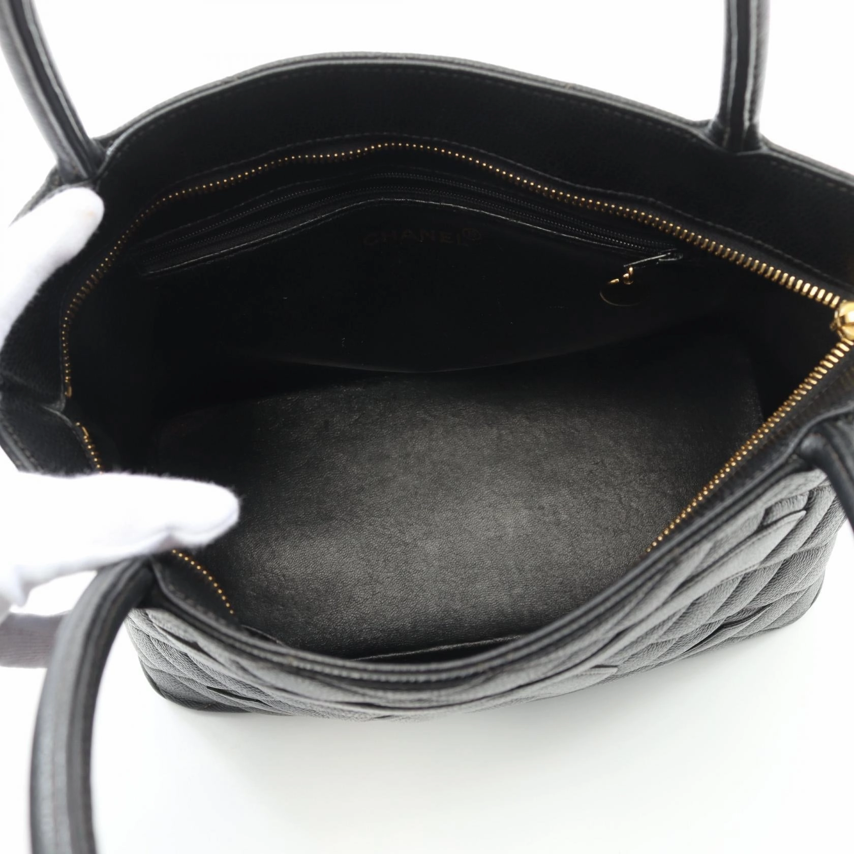 Chanel Leather Grain Calfskin Tote Bag