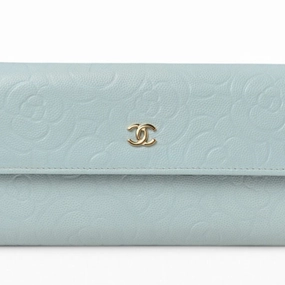 Chanel Leather Long Wallet (Bi-Fold) (Pre-Owned)