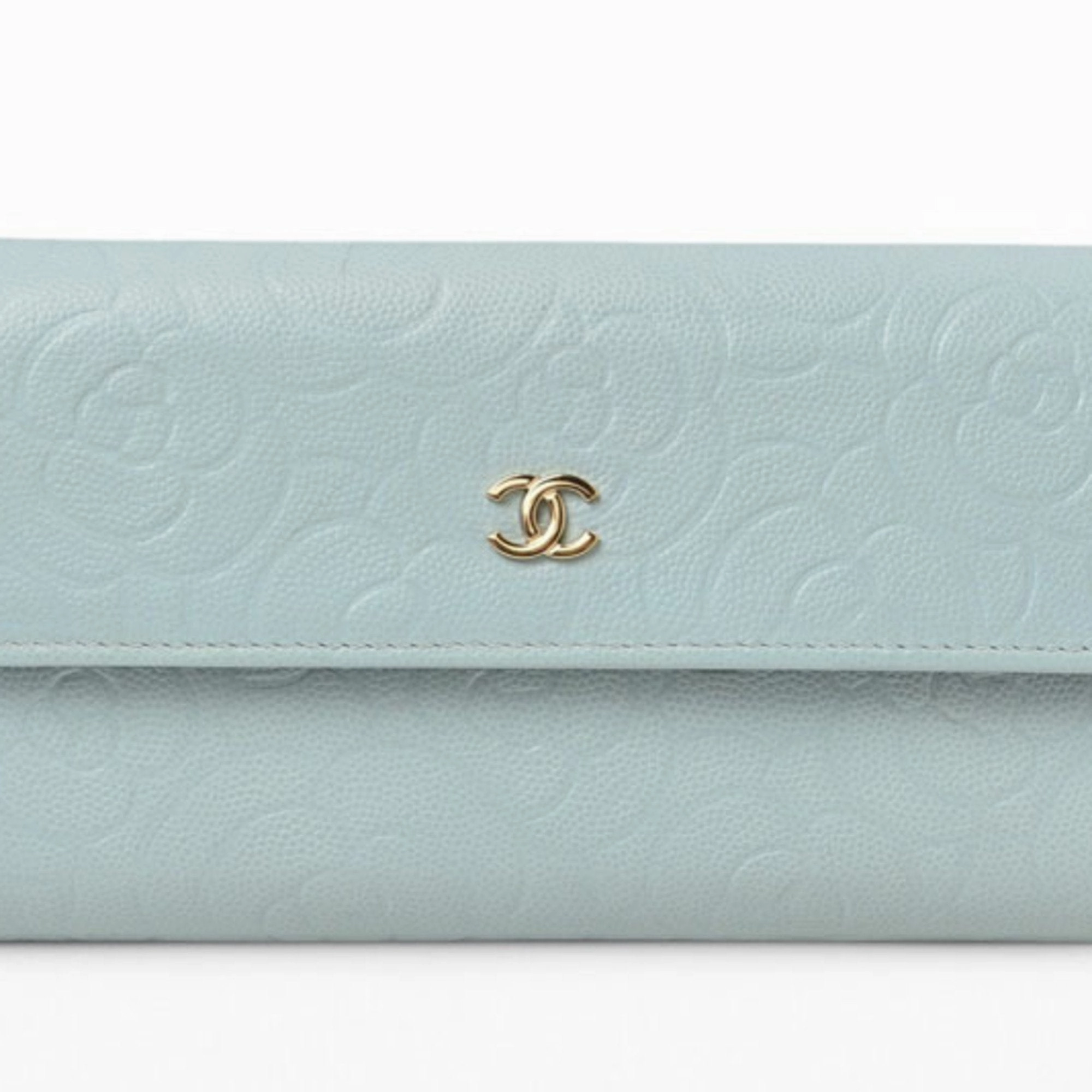 Chanel Leather Long Wallet (Bi-Fold) (Pre-Owned)