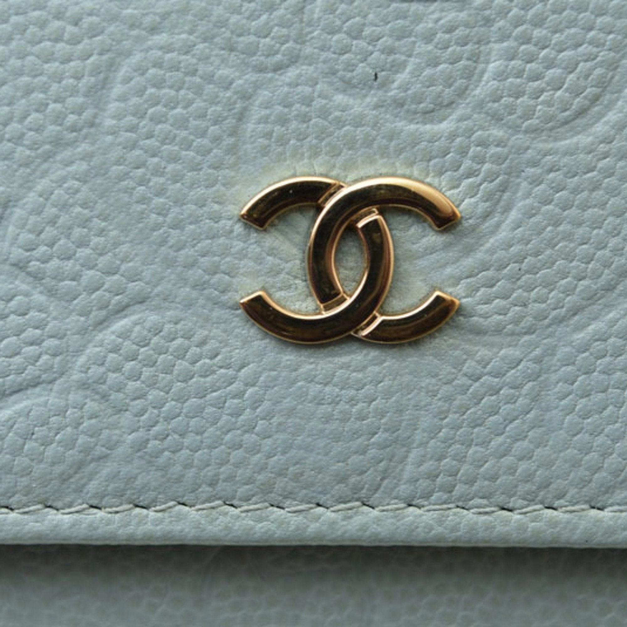 Chanel Leather Long Wallet (Bi-Fold) (Pre-Owned)