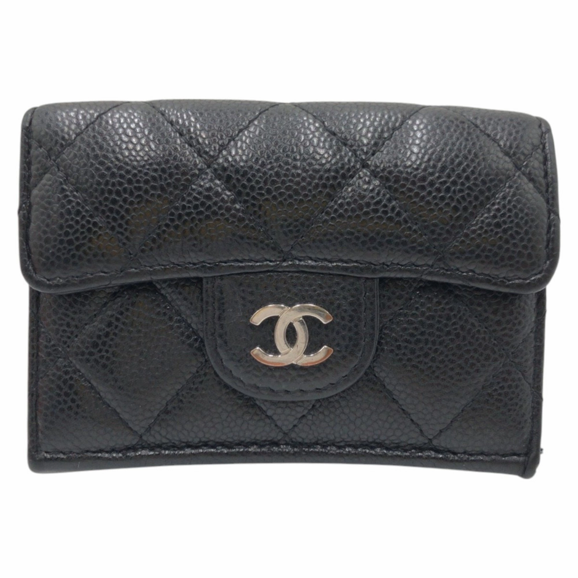 Chanel Leather Wallet (Tri-Fold) (Pre-Owned)