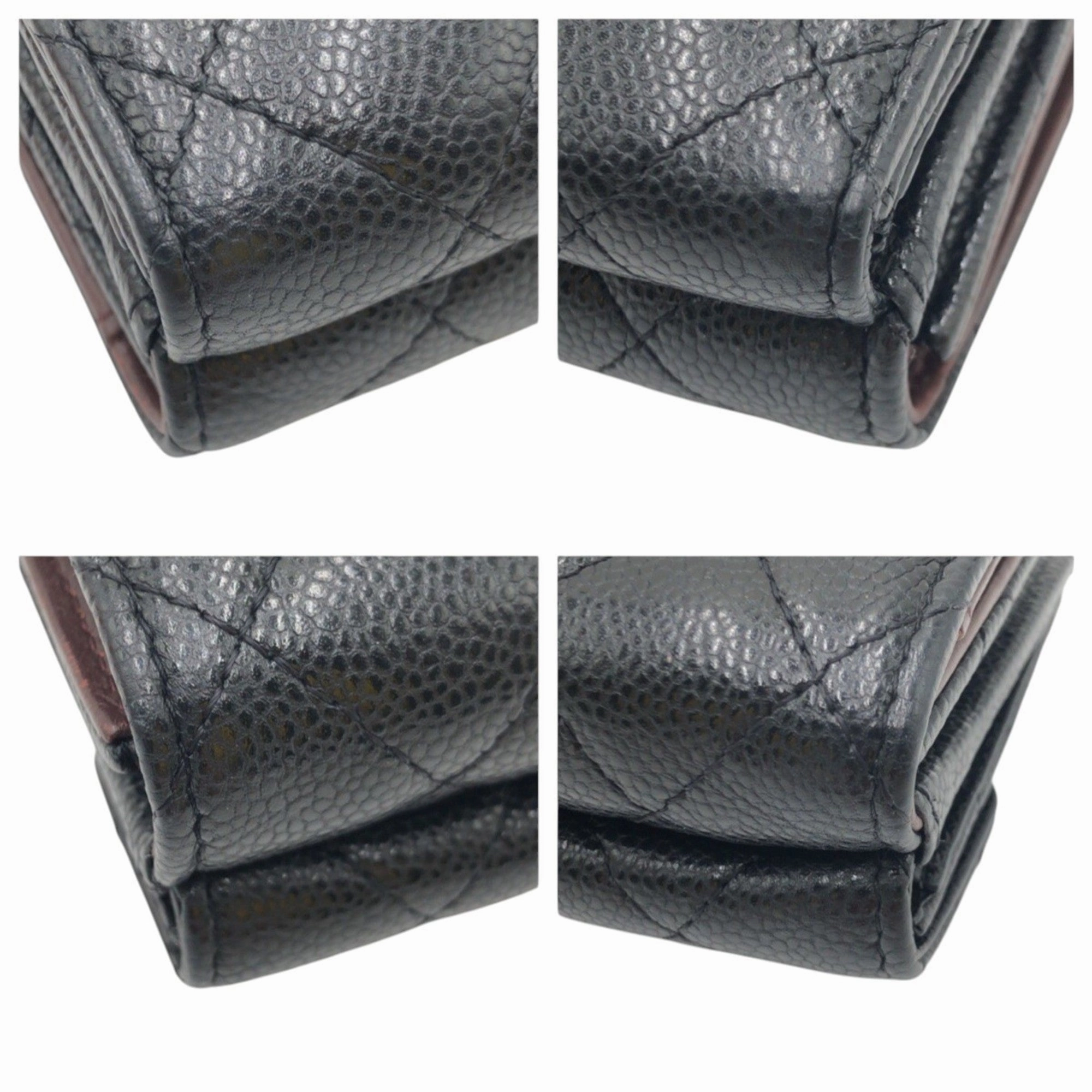 Chanel Leather Wallet (Tri-Fold) (Pre-Owned)