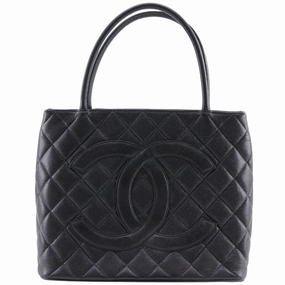 Chanel Medaillon Leather Tote Bag (Pre-Owned)