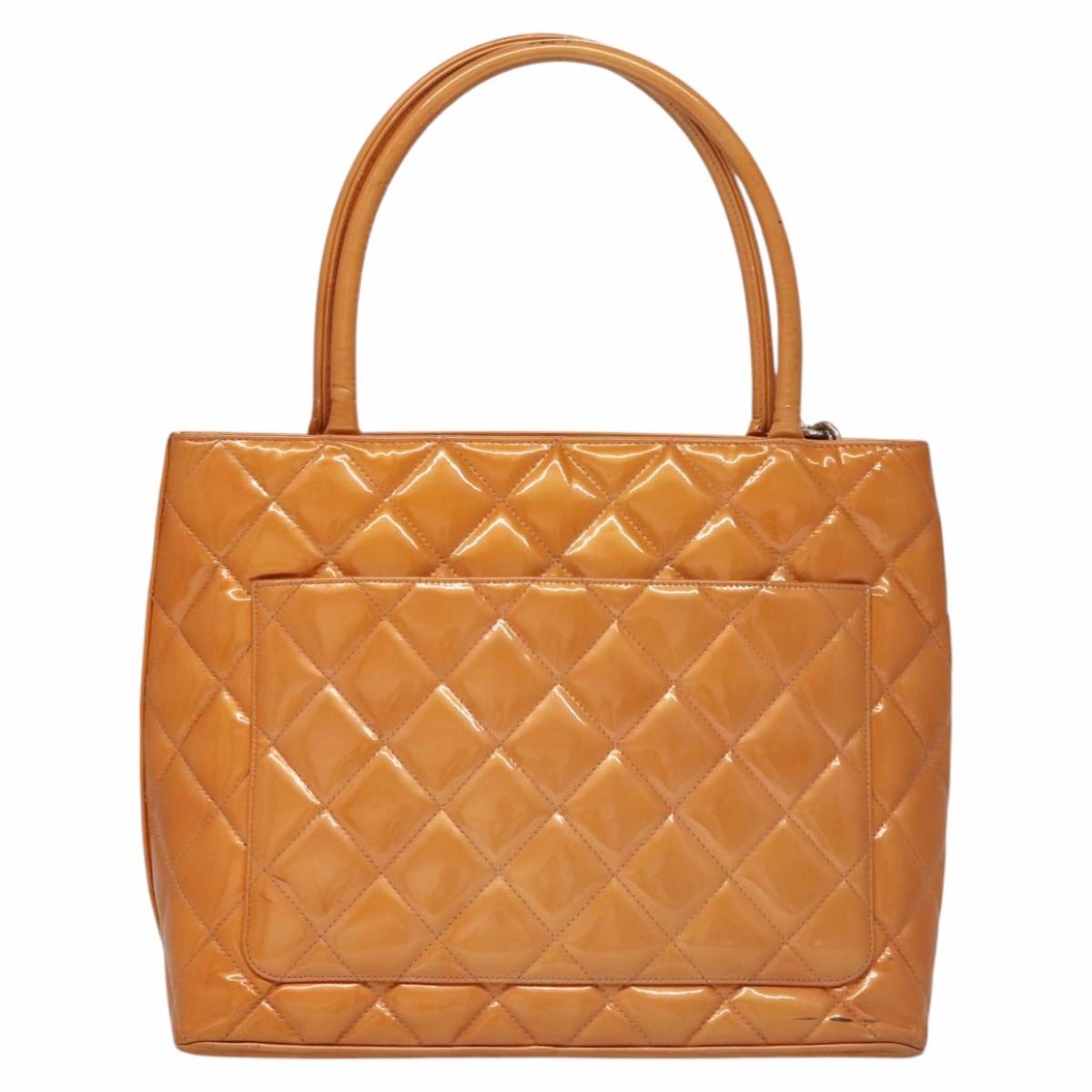 Chanel Medaillon Patent Leather Tote Bag (Pre-Owned)