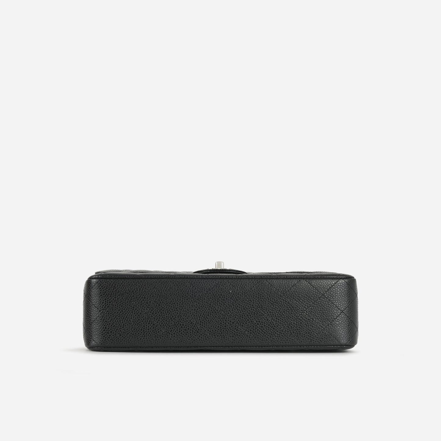 Chanel Medium Classic Flap Black Caviar SHW Plaque Series