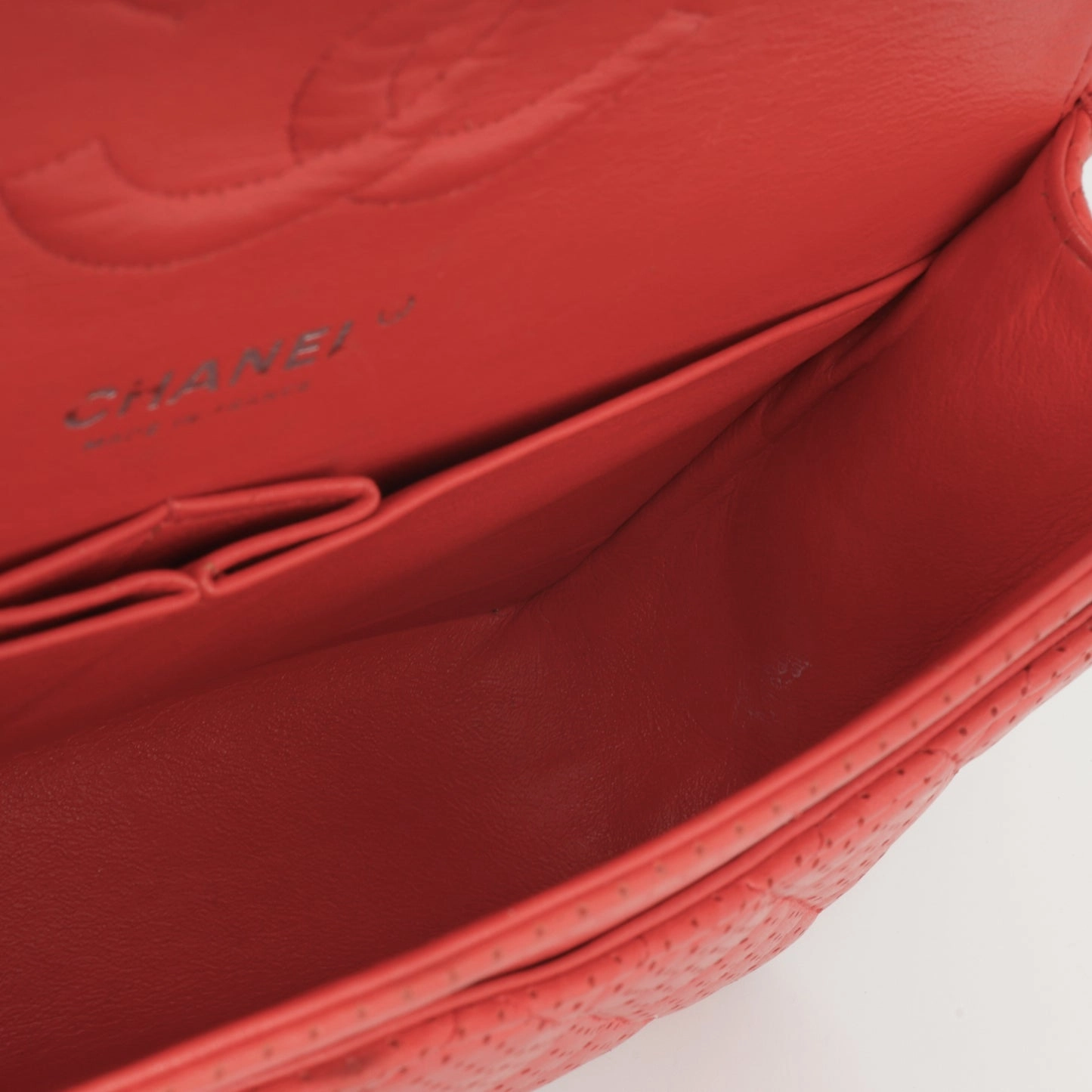 Chanel Medium Classic Flap Red Perforated Lambskin SHW 2006