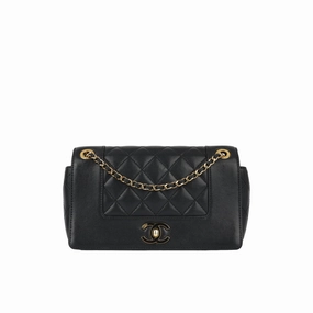 Chanel Mini Mademoiselle - Black Calfskin