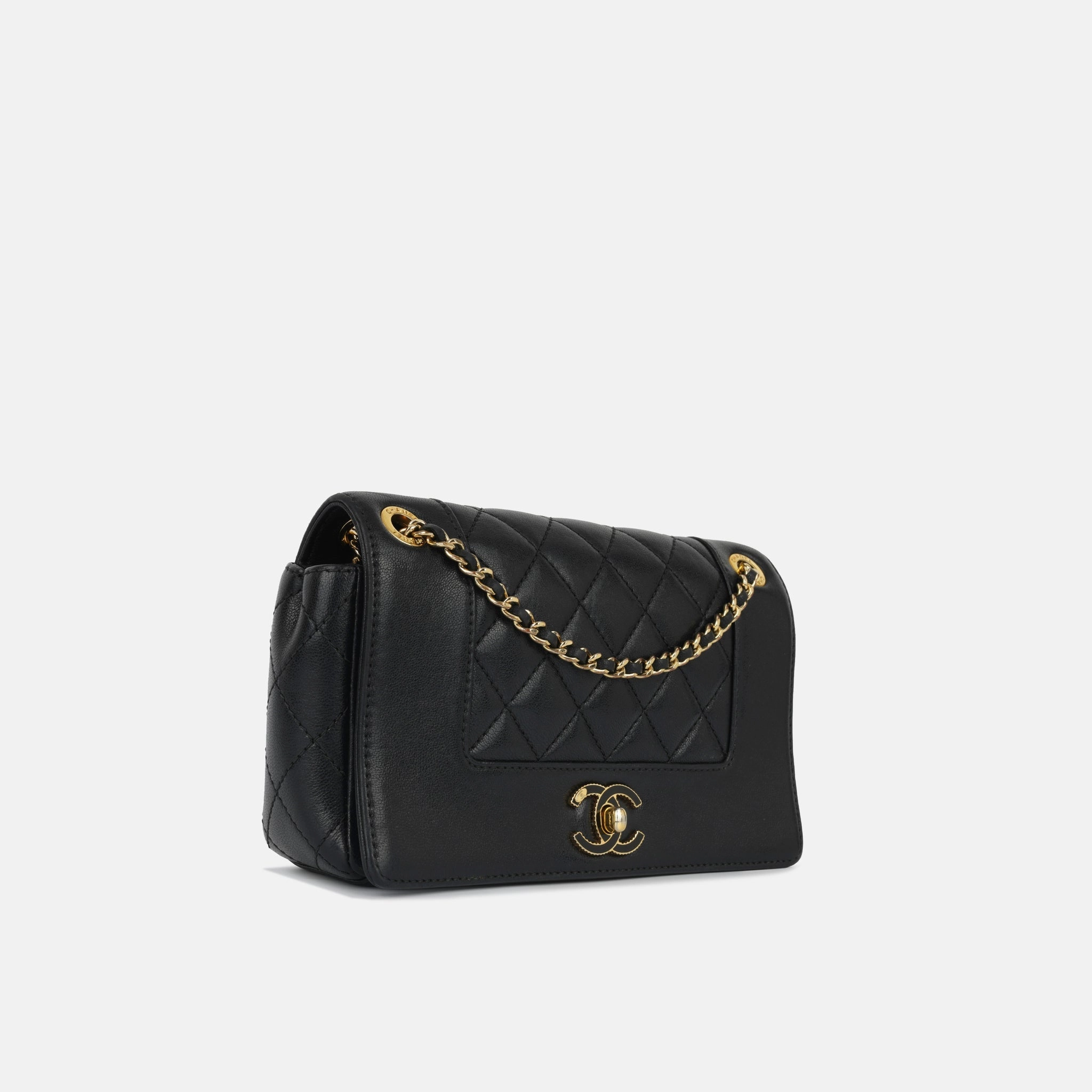 Chanel Mini Mademoiselle - Black Calfskin