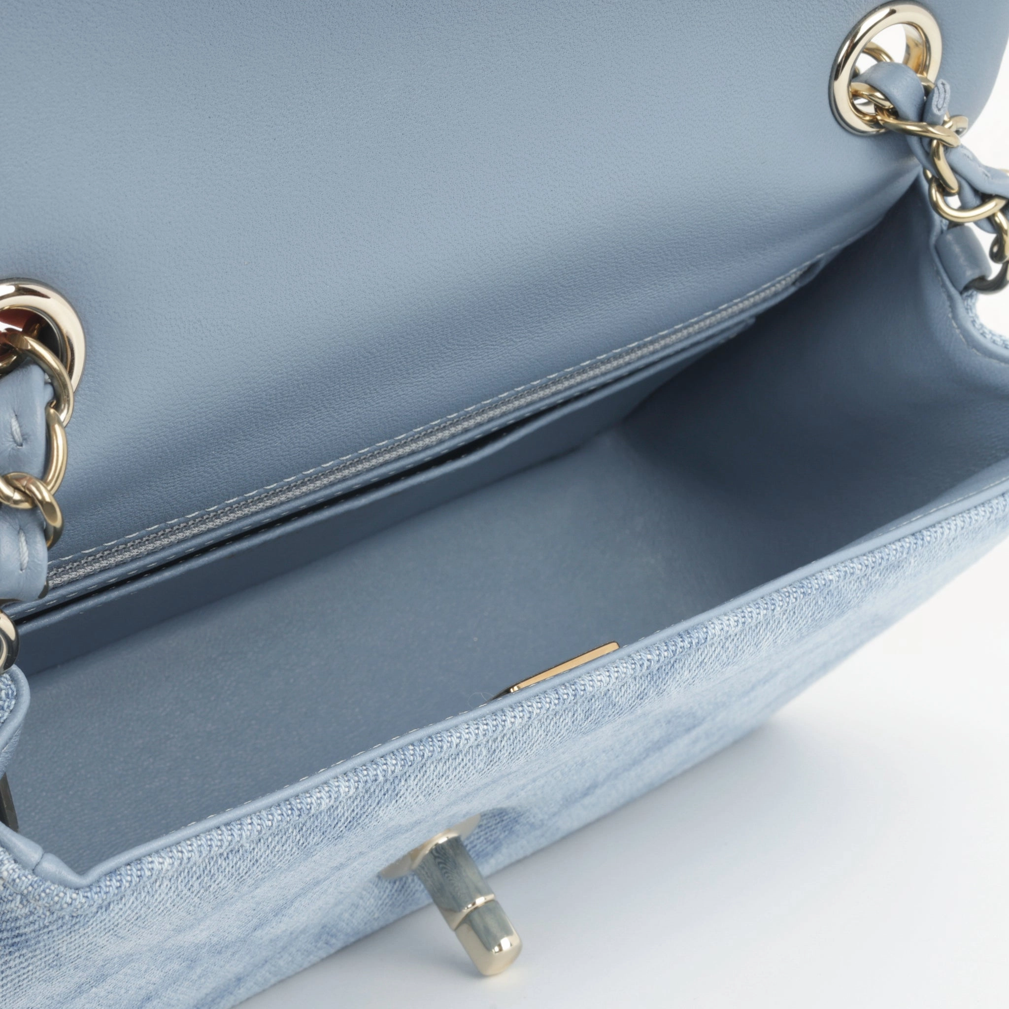 Chanel Mini Rectangular - Light Denim