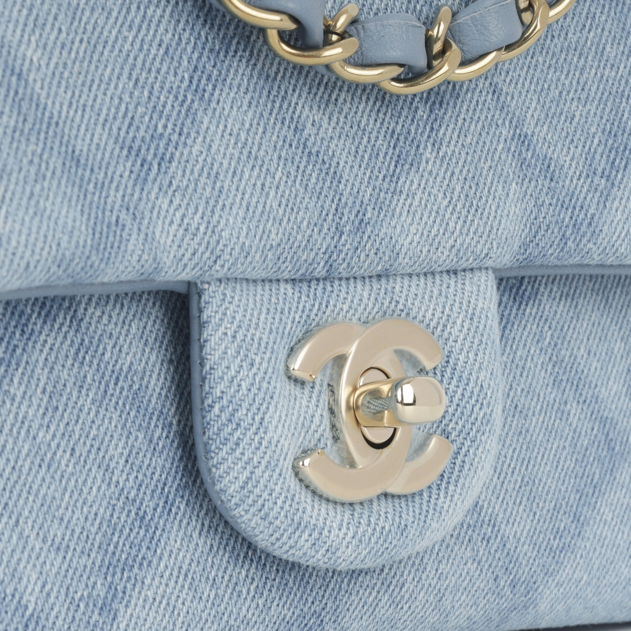 Chanel Mini Rectangular - Light Denim