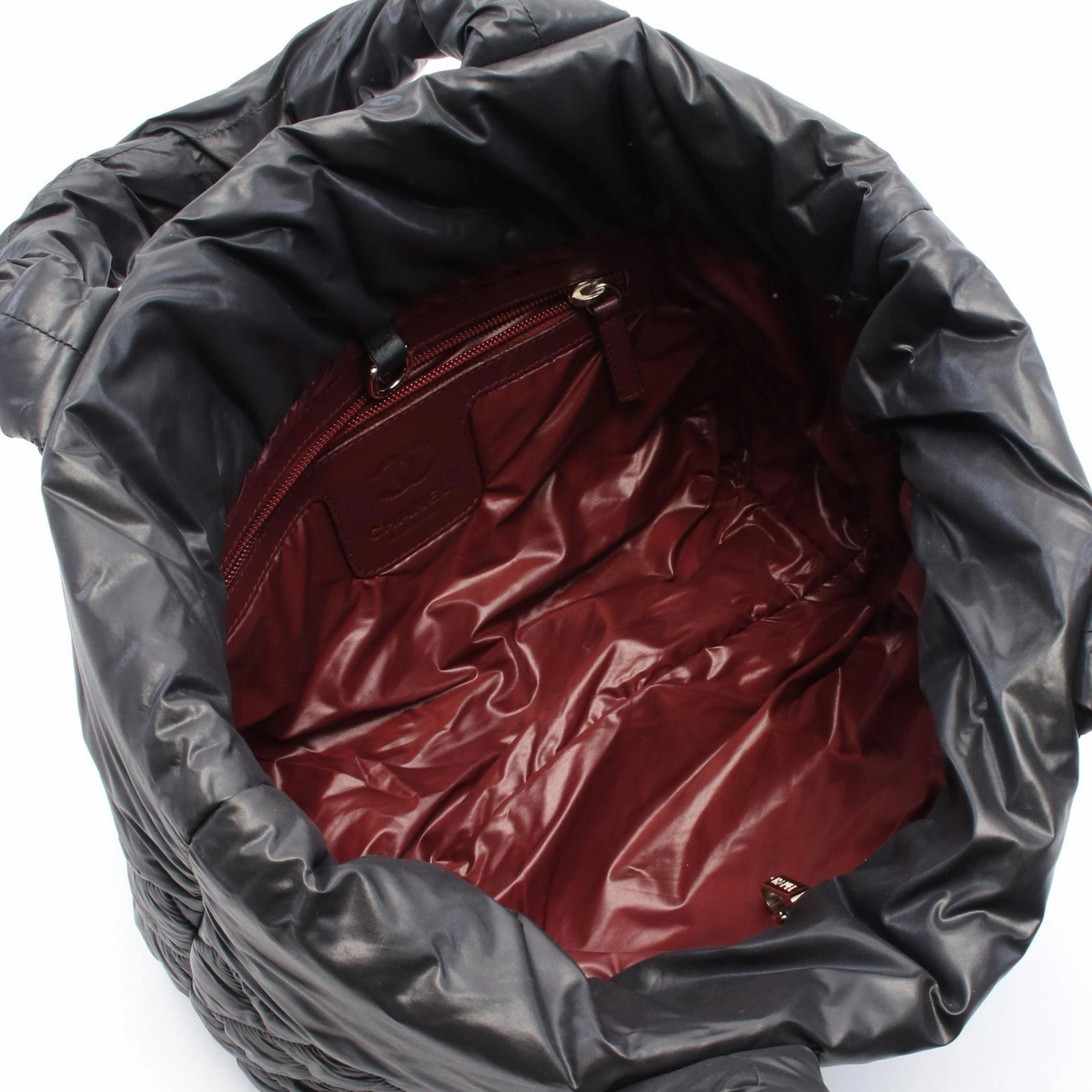 Chanel Nylon Leather Coco Cocoon Small Tote Bag