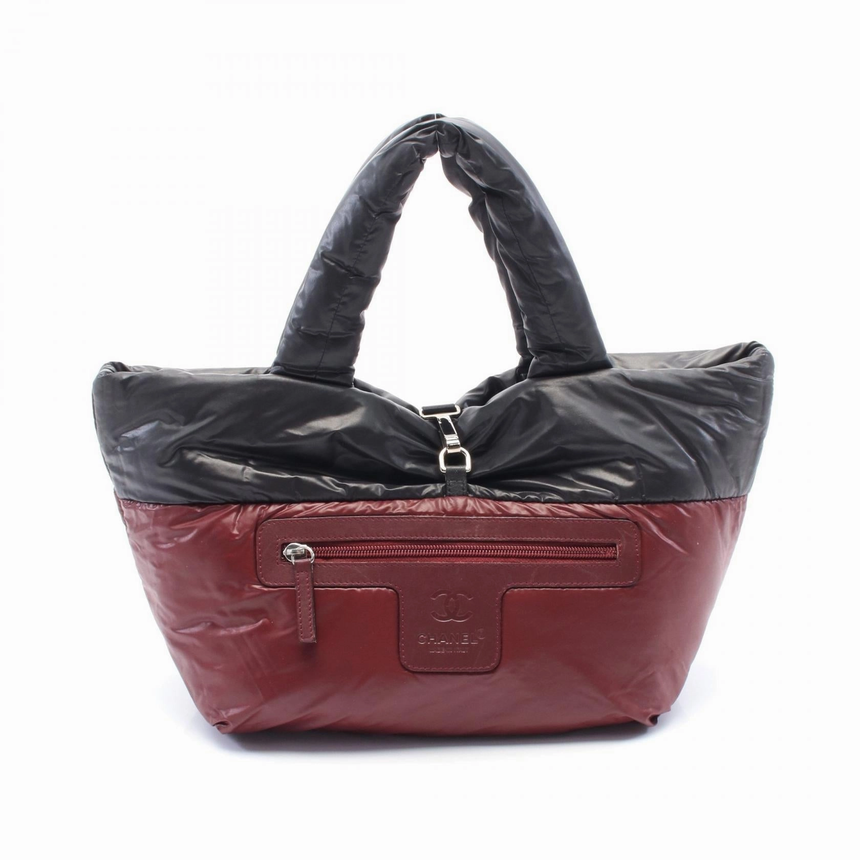 Chanel Nylon Leather Coco Cocoon Small Tote Bag