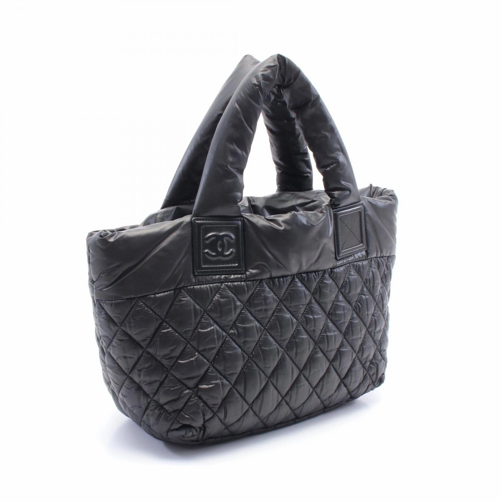 Chanel Nylon Leather Coco Cocoon Small Tote Bag