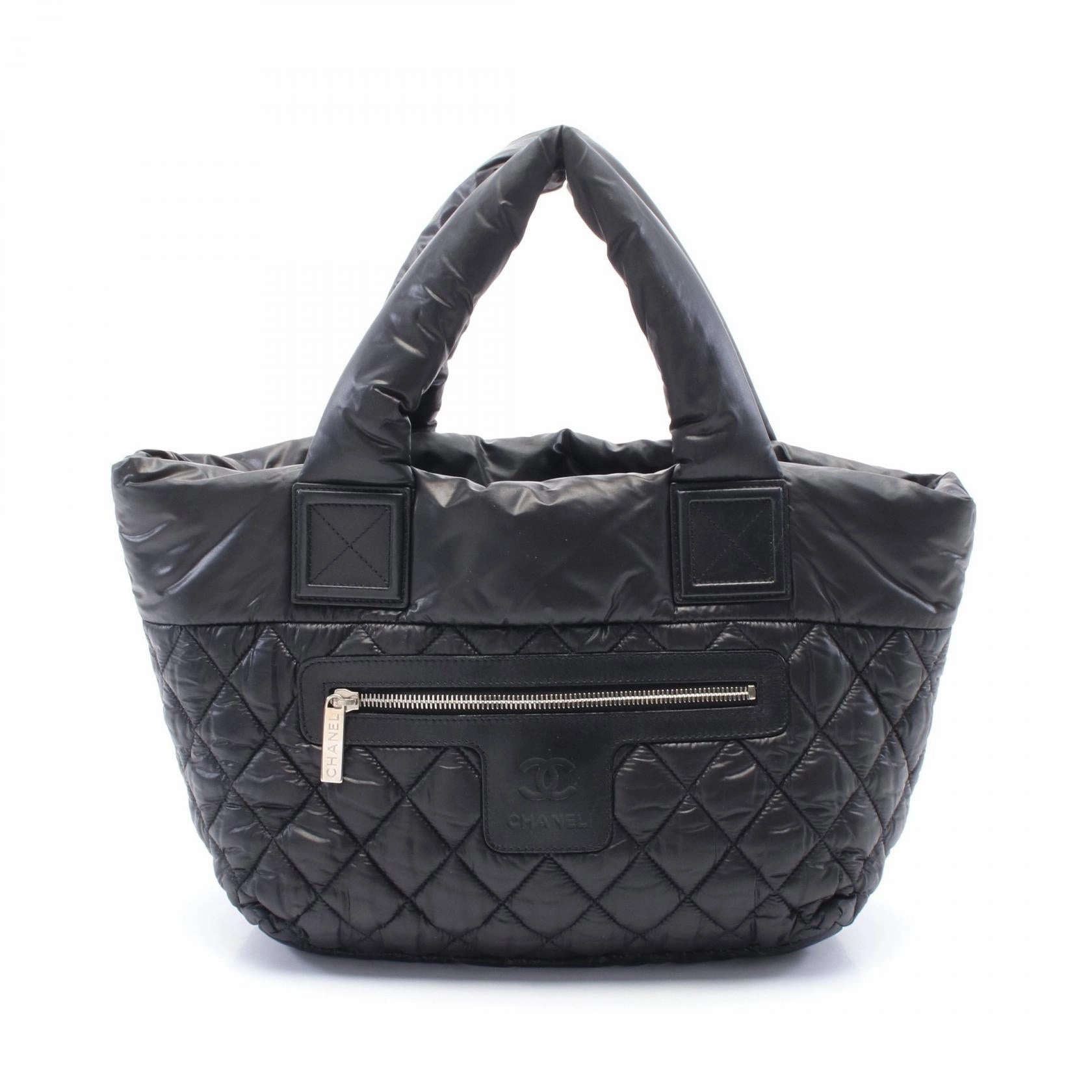 Chanel Nylon Leather Coco Cocoon Small Tote Bag