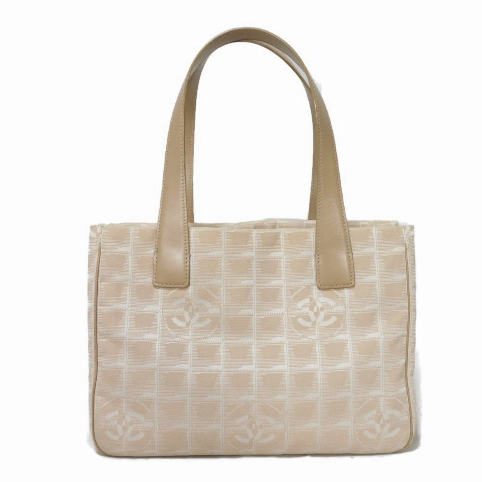 Chanel Nylon Leather Tote Bag (Pre-Owned)