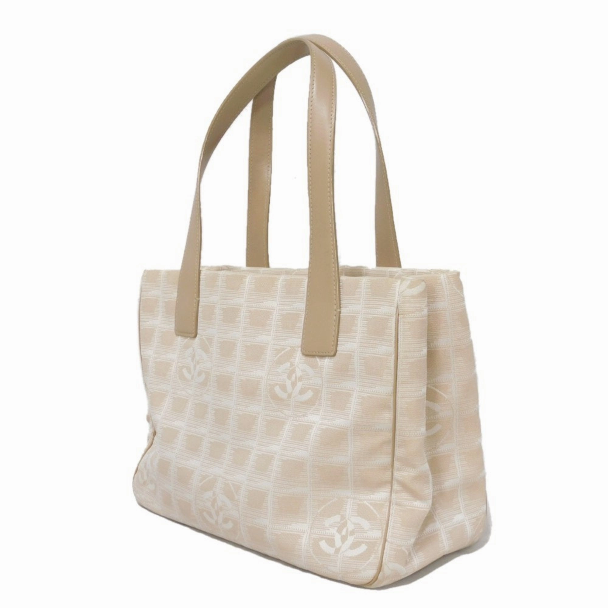Chanel Nylon Leather Tote Bag (Pre-Owned)