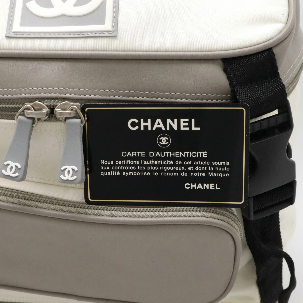 Chanel Nylon Rubber Leather Backpack