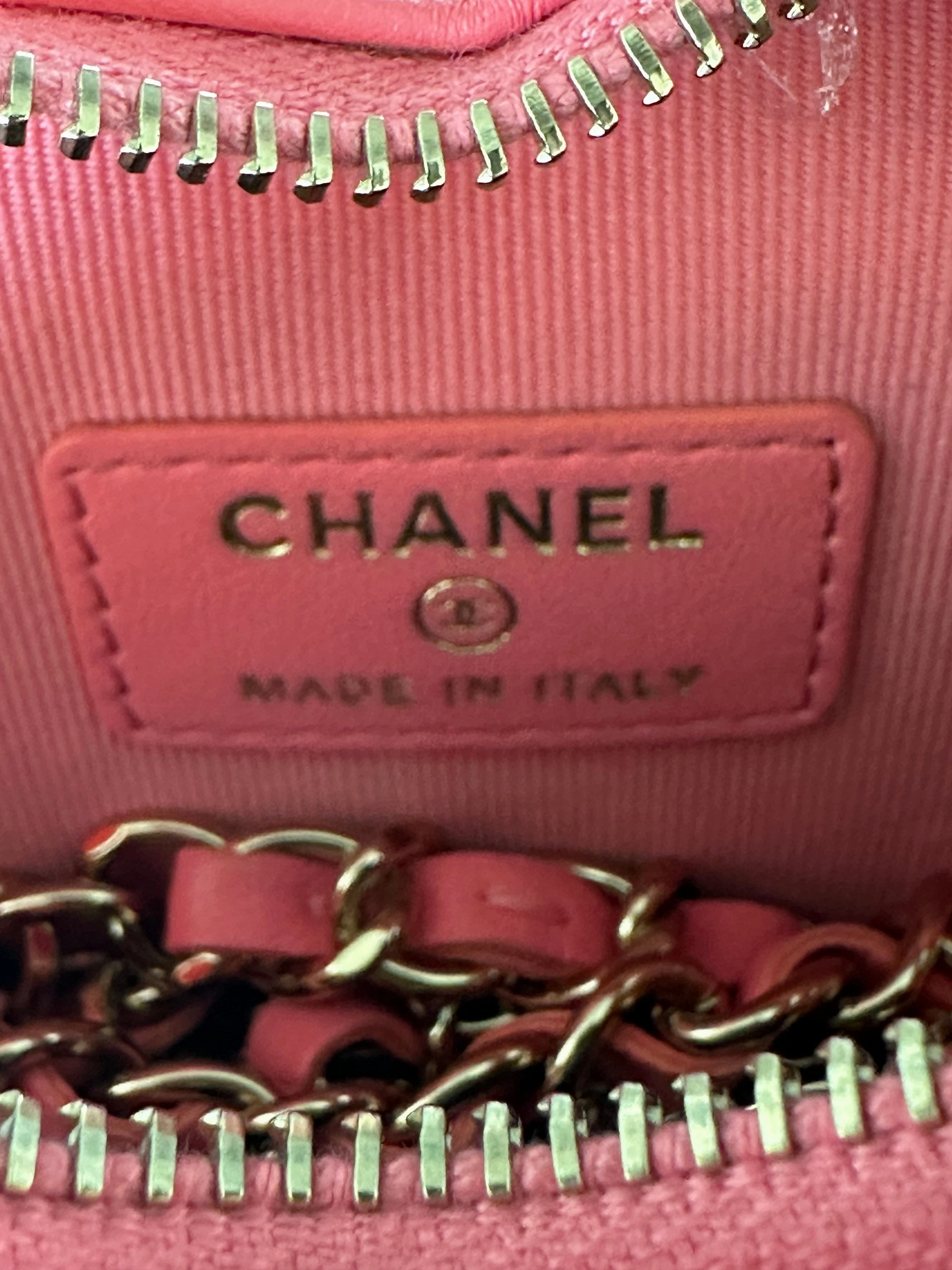Chanel Pink Quilted Mini Heart Bag