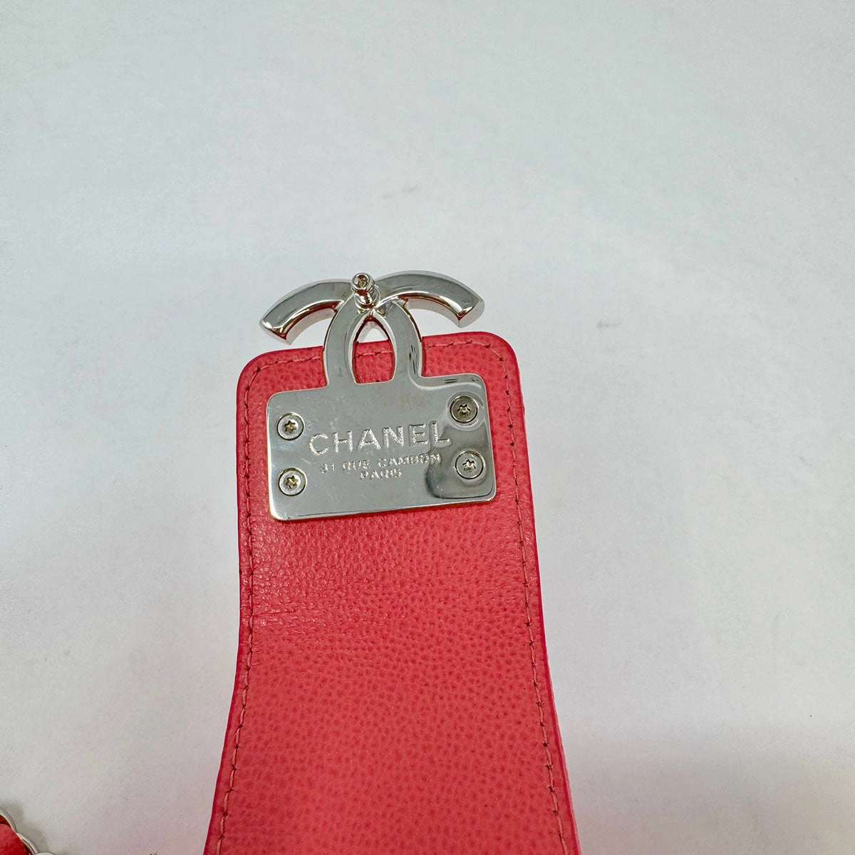 Chanel Quilted Double Zip Clutch on Chain