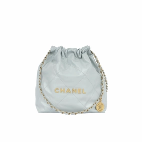 Chanel Small 22 Tote - Light Blue (NWT)