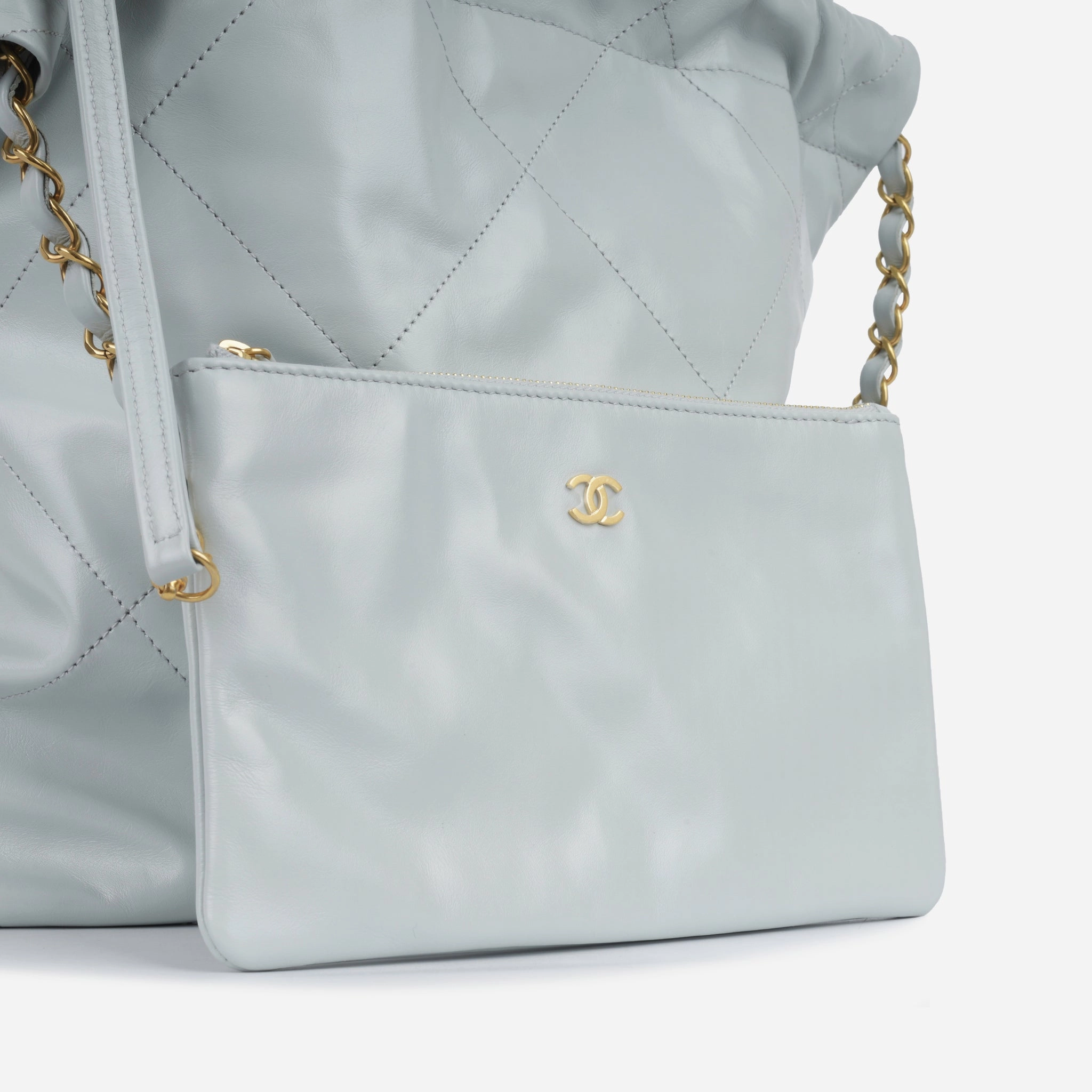 Chanel Small 22 Tote - Light Blue (NWT)