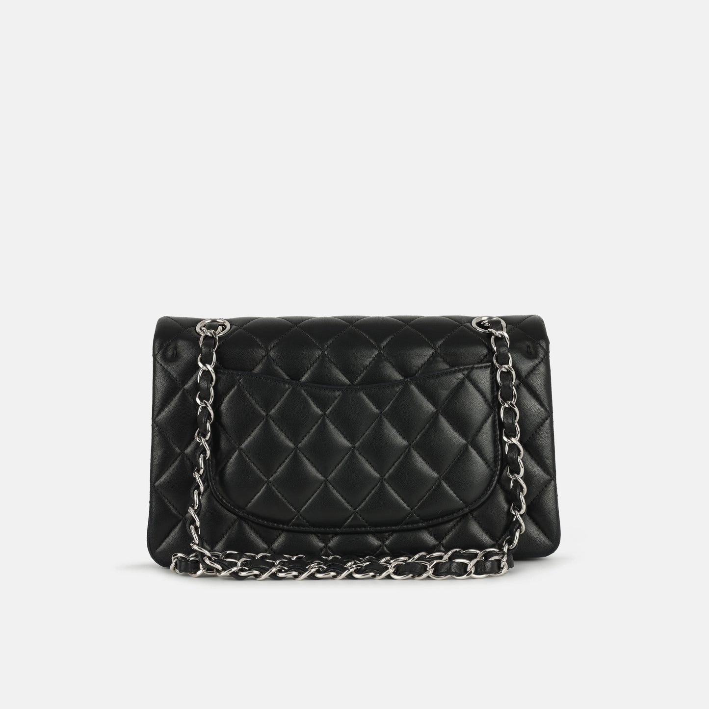 Chanel Small Classic Flap Bag Black Lambskin SHW 2012