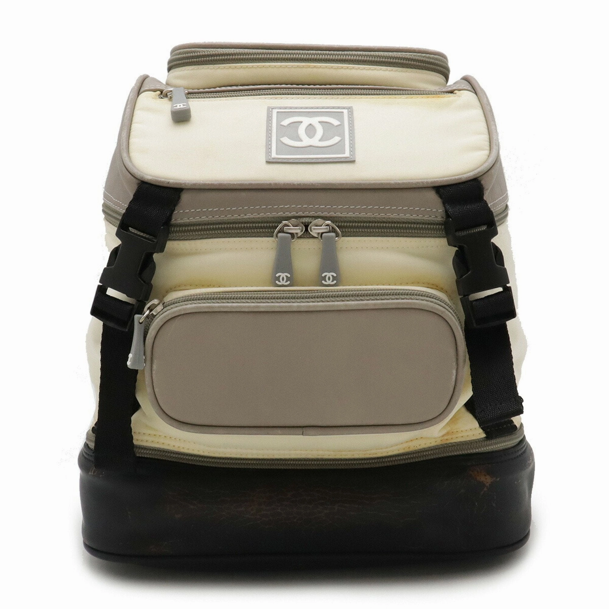 Chanel Sport  Nylon Rubber Leather Backpack (Pre-Owned)