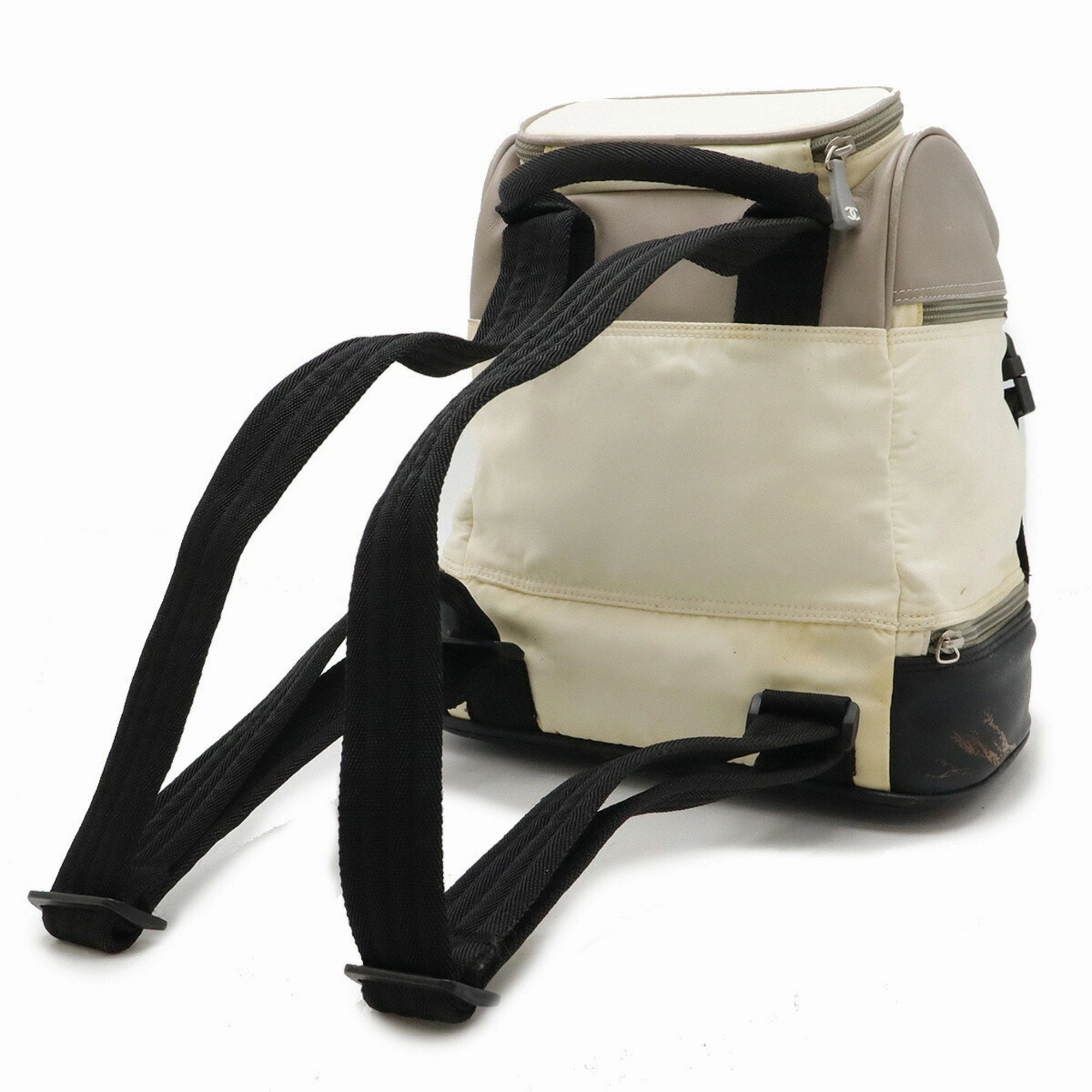 Chanel Sport  Nylon Rubber Leather Backpack (Pre-Owned)