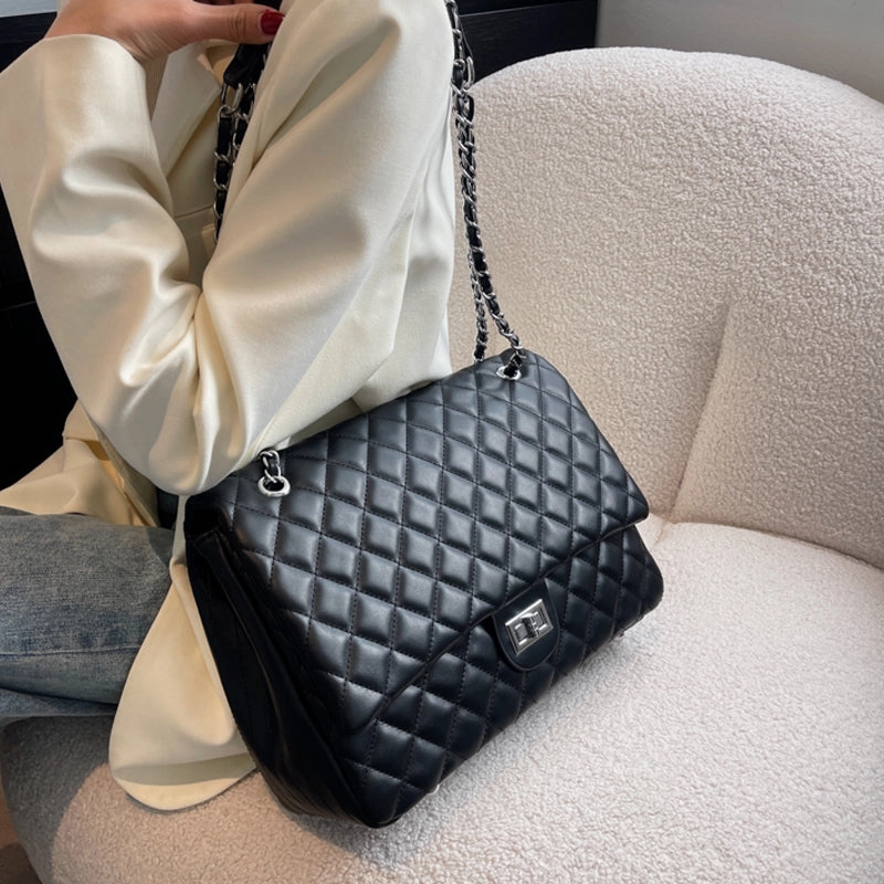 Chanel Style Rhombus Chain  Mommy Travel Tote Bag