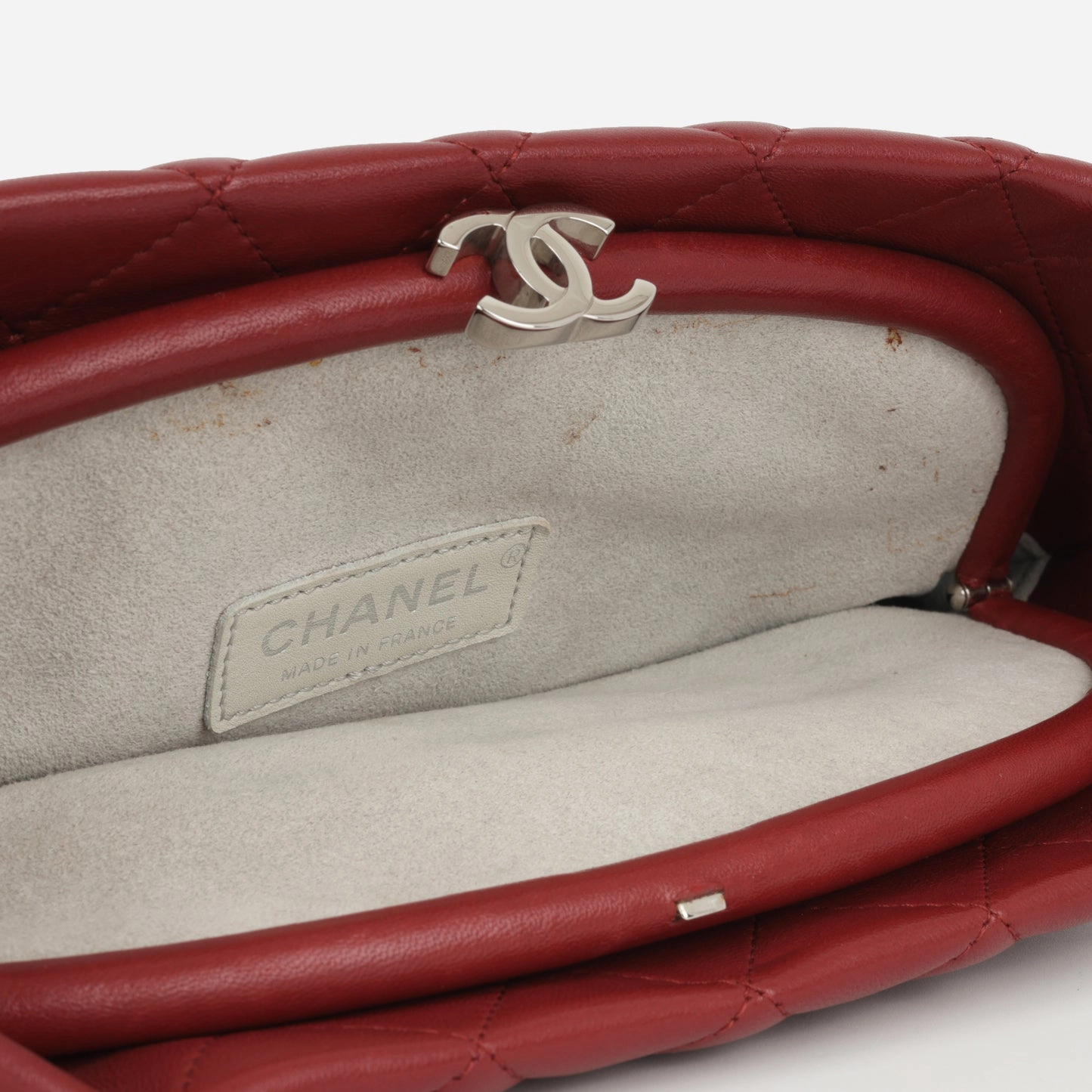Chanel Timeless Quilted Clutch - Red Lambskin