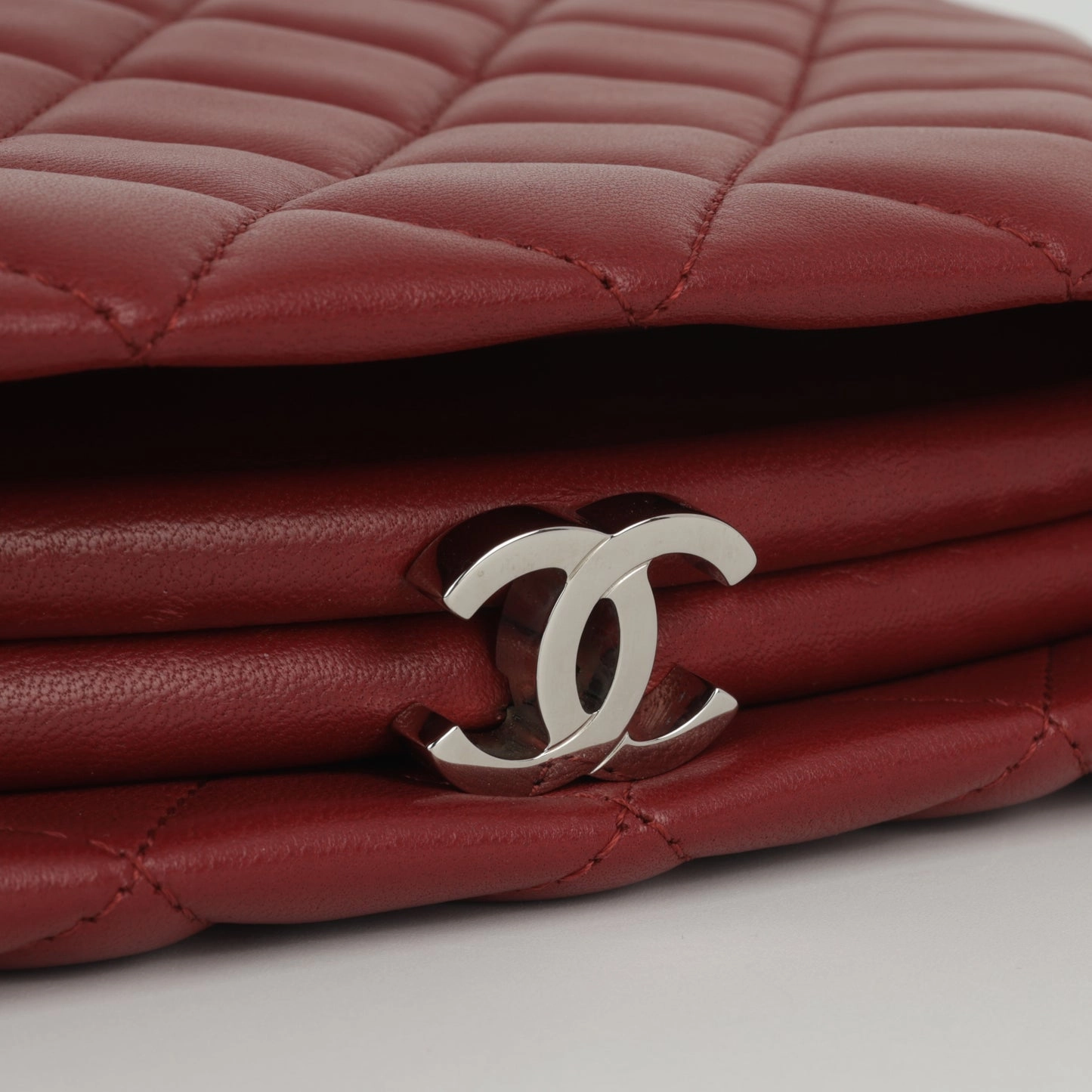Chanel Timeless Quilted Clutch - Red Lambskin
