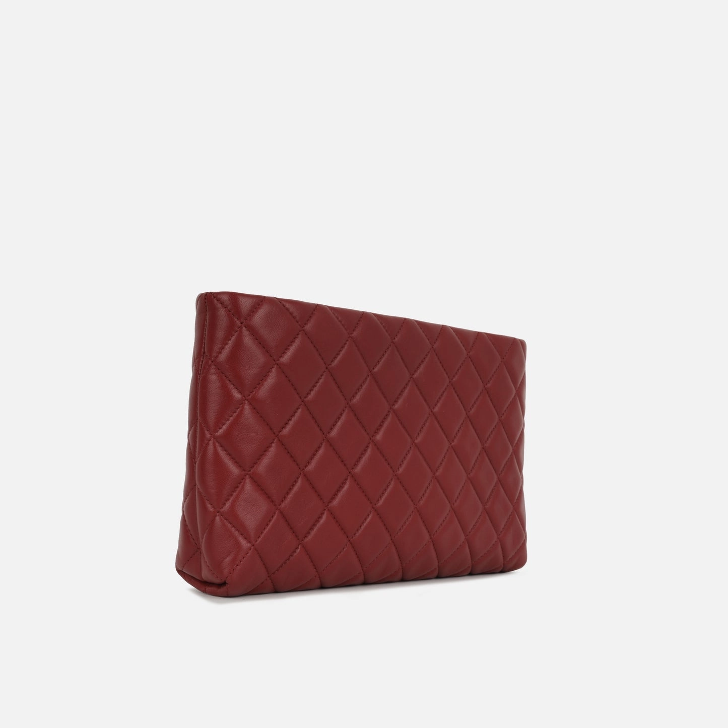 Chanel Timeless Quilted Clutch - Red Lambskin