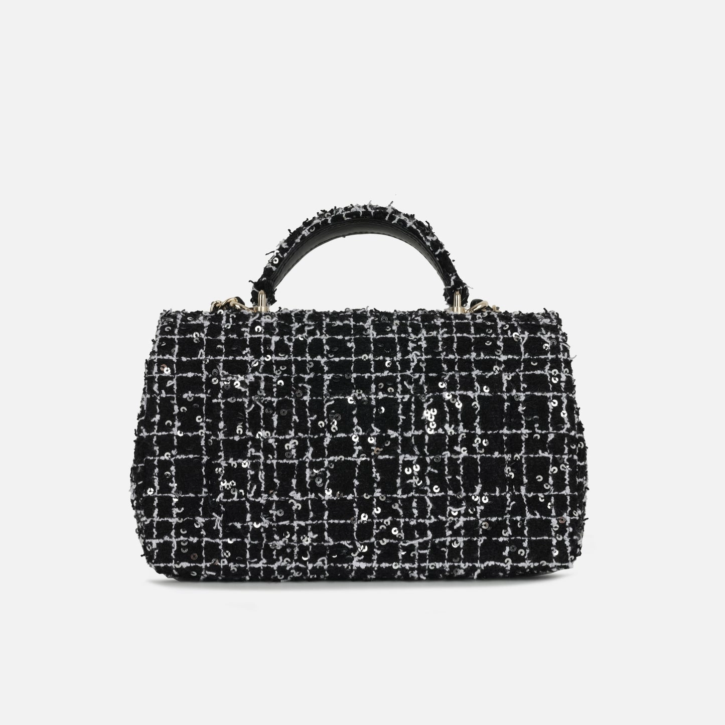 Chanel Top Handle Mini Flap - Mixed Tweed