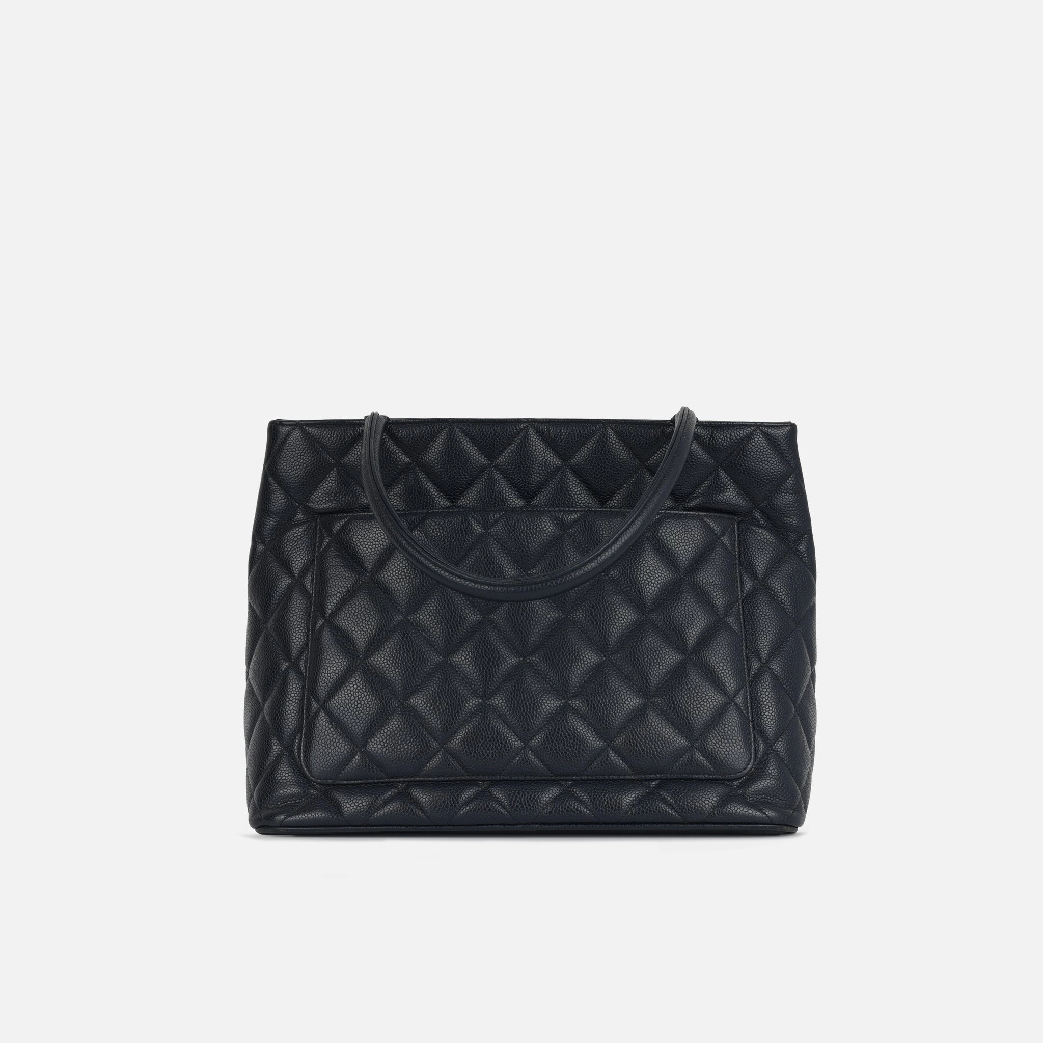 Chanel Vintage Medallion Tote - Navy