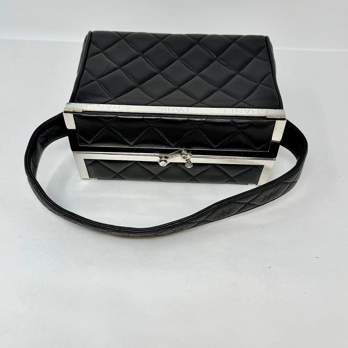 Chanel Vintage Quilted Box Vanity Bag
