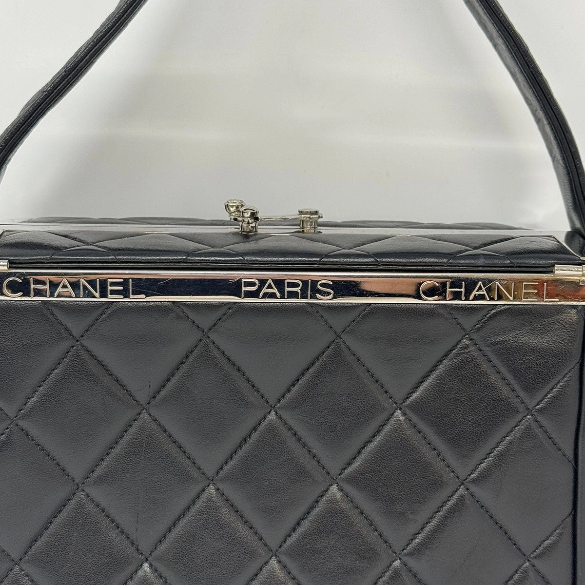 Chanel Vintage Quilted Box Vanity Bag