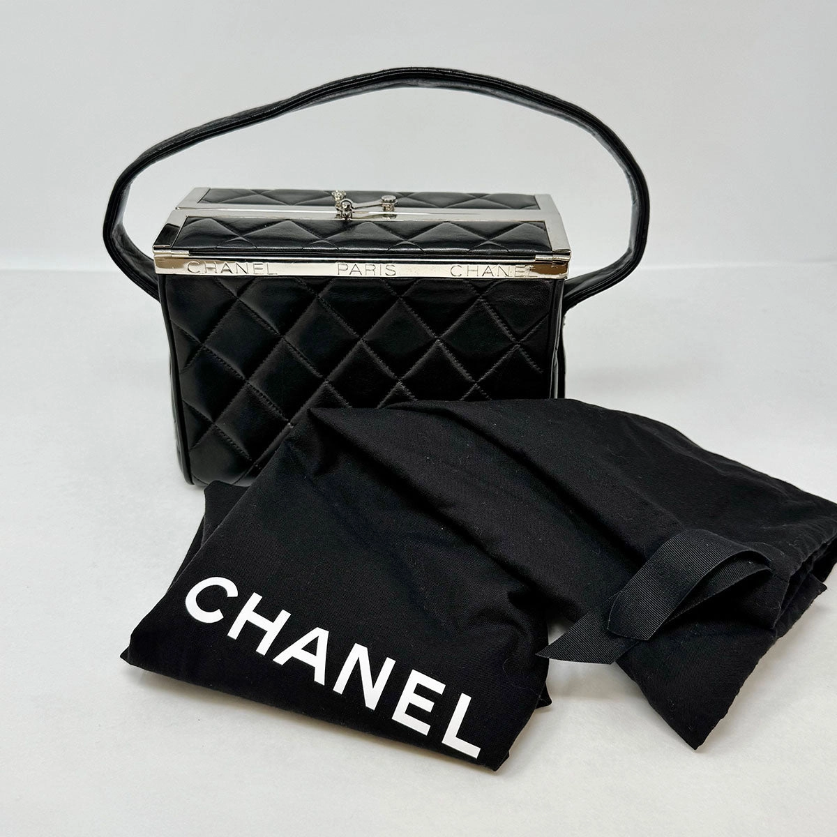 Chanel Vintage Quilted Box Vanity Bag
