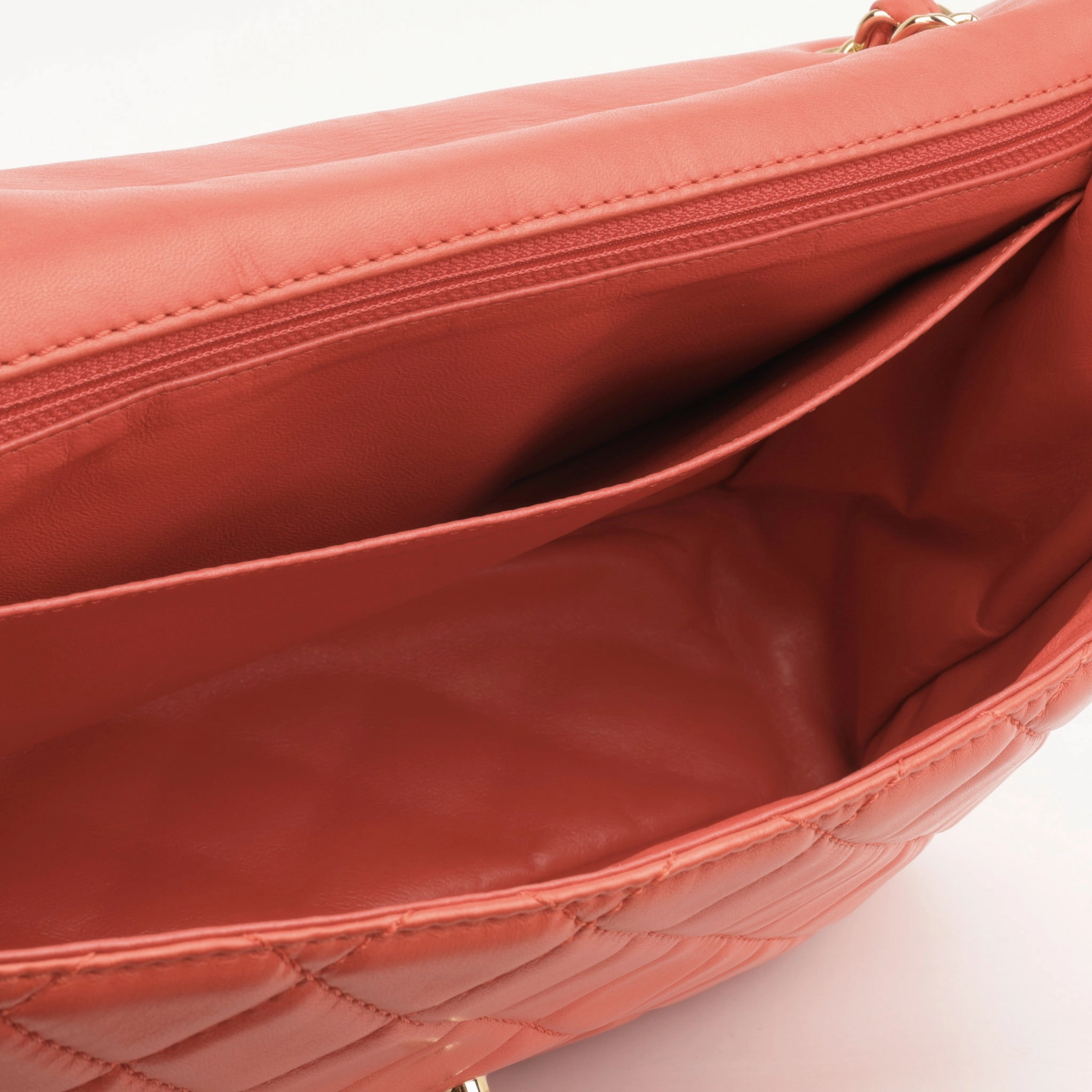 Chanel XL Maxi Flap - Coral